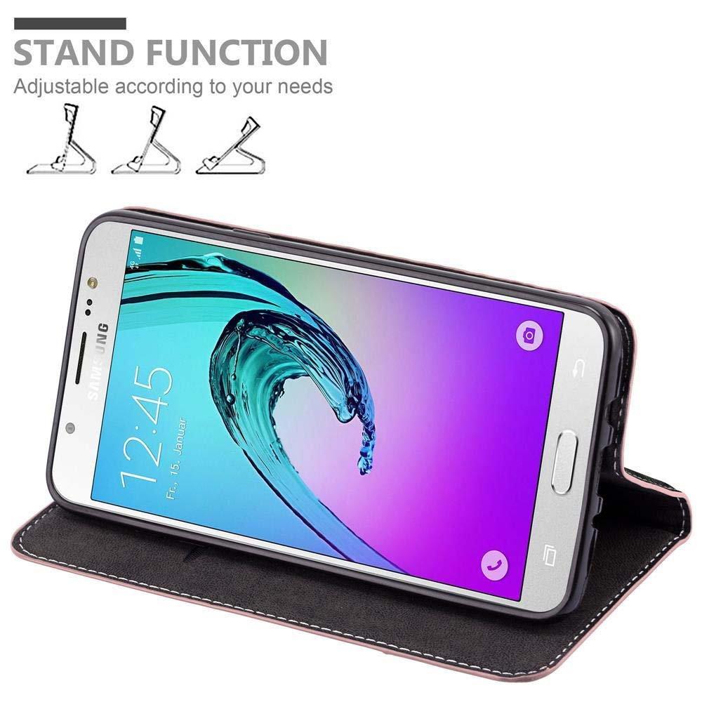 Cadorabo Hülle für Samsung Galaxy J7 2016 Magnetverschluss, Standfunktion