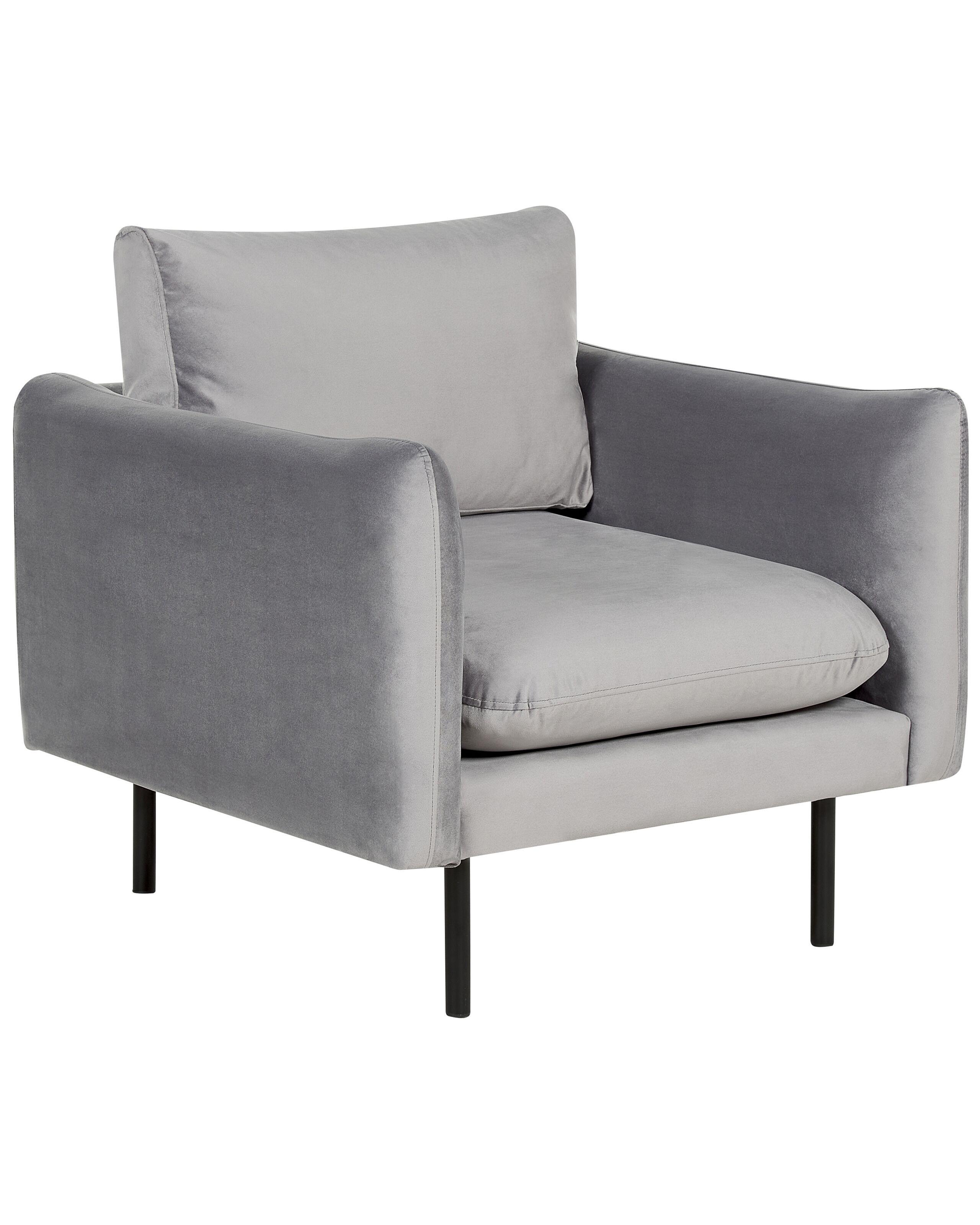 Beliani Sessel aus Samtstoff Modern VINTERBRO