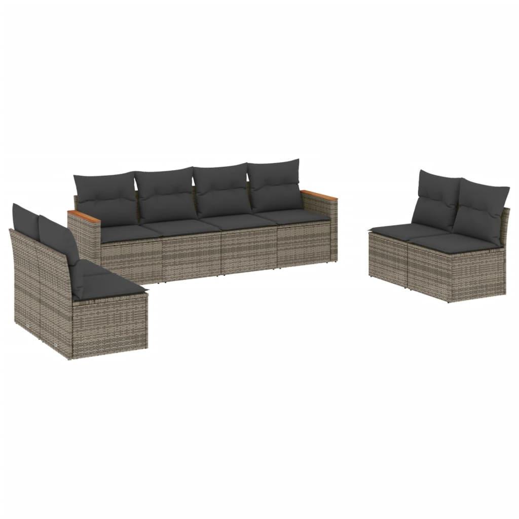 VidaXL Garten sofagarnitur poly-rattan