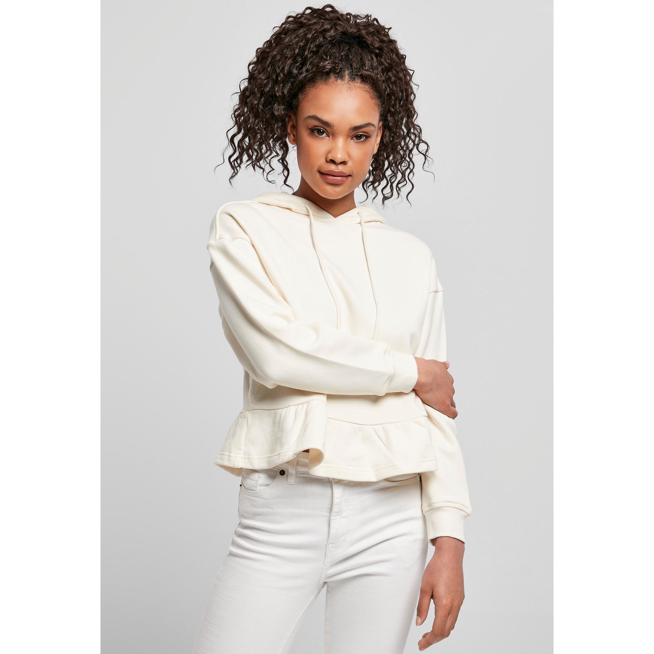 URBAN CLASSICS kapuzenpulli ladies organic volants