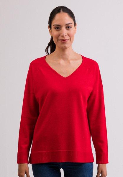 CASH-MERE.CH Pullover mit Seitenschlitzen