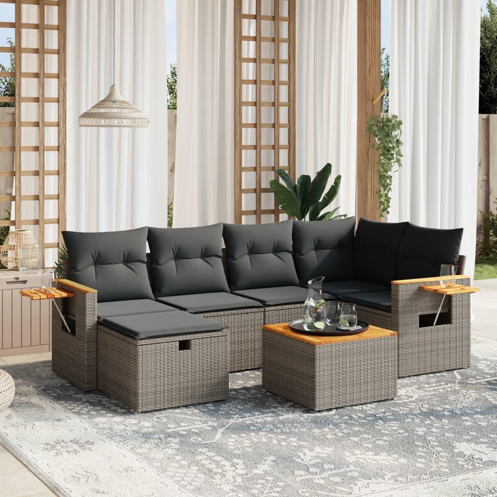 VidaXL Garten sofagarnitur poly-rattan