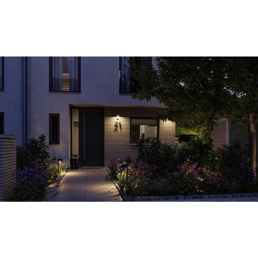 Paulmann LED Aussenwandleuchte Capea insektenfreundlich IP44 96x128mm 2200K 6W 550lm 230V 98° Aluminium