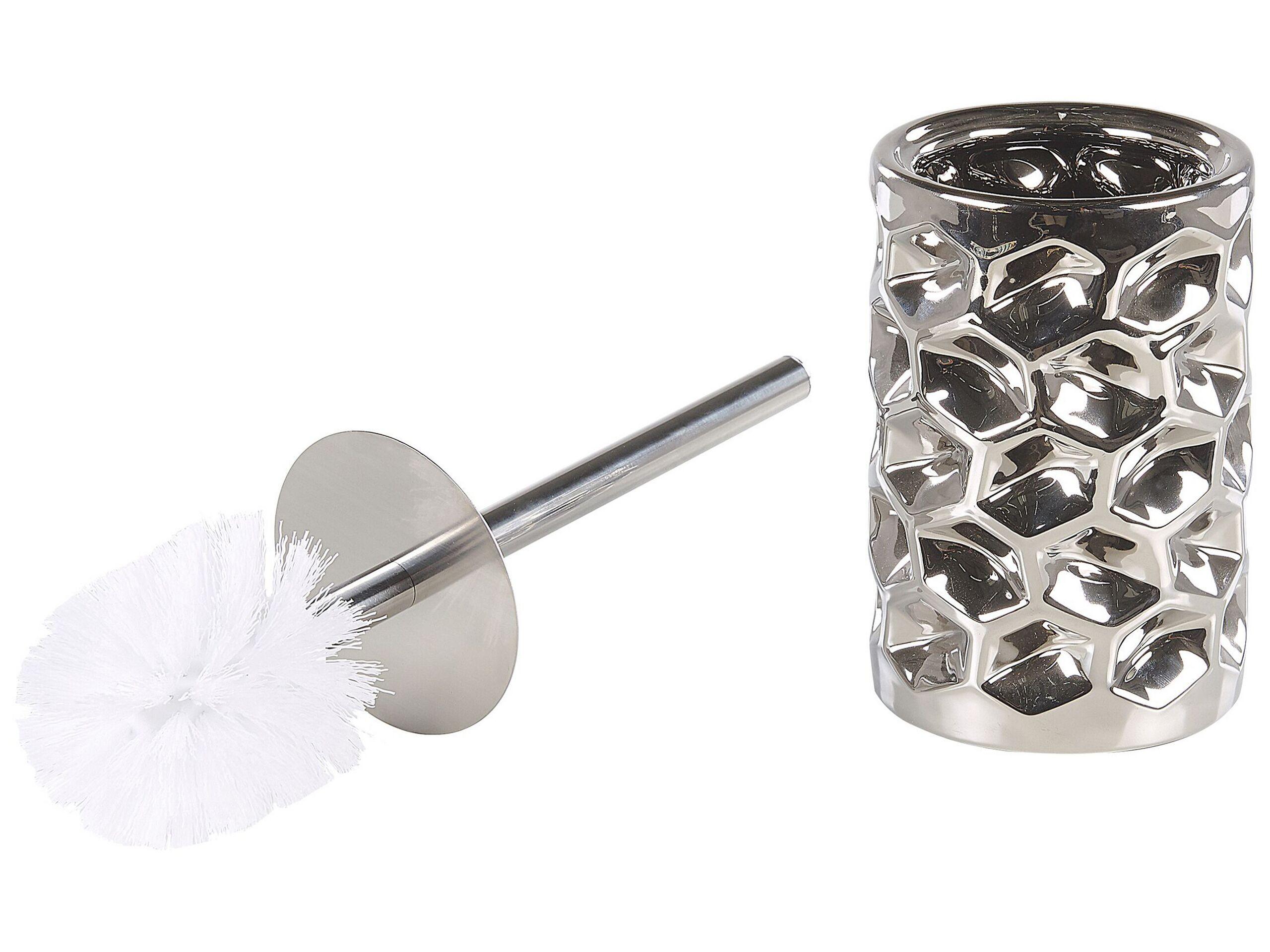 Beliani Badaccessoires Set 5-teilig aus Keramik Glamourös TIRUA