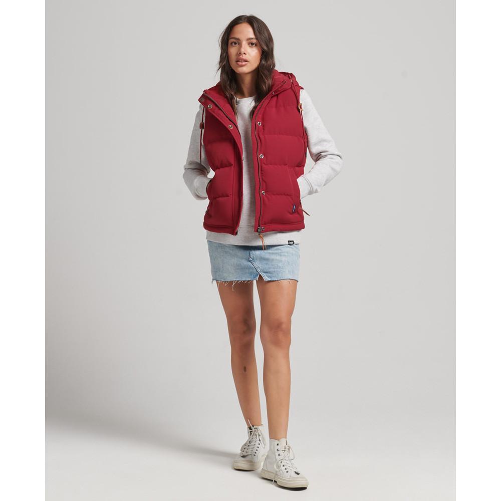 Superdry ärmeose daunenjacke mit kapuze, everest