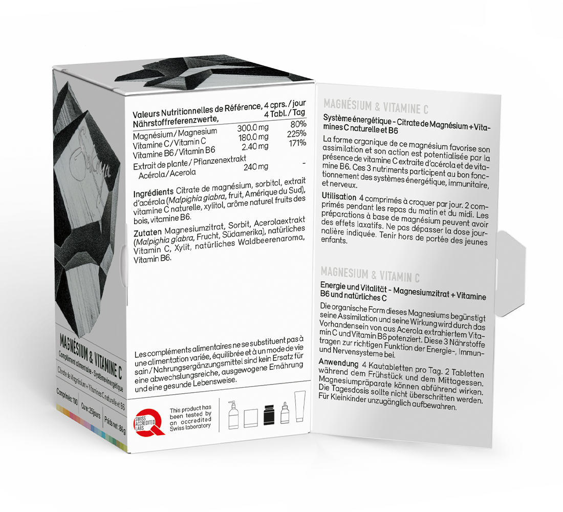 Sekoya Swiss Magnesium & Vitamin C | Eine wirkungsvolle 2-in-1 Formel