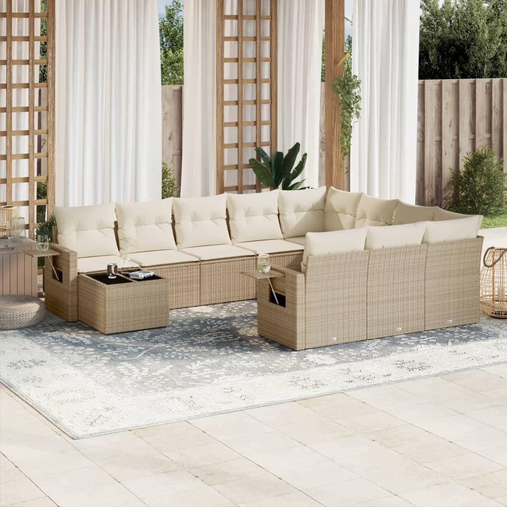 VidaXL Garten sofagarnitur poly-rattan