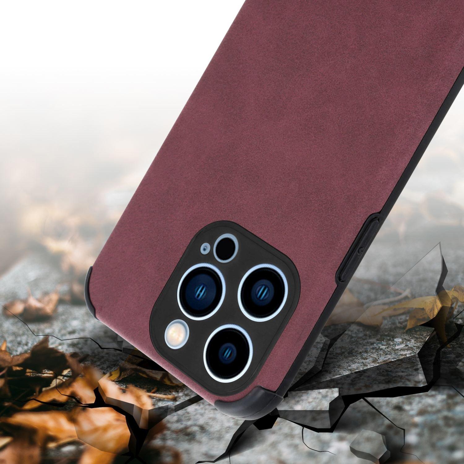 Cadorabo Hülle für Apple iPhone 11 PRO MAX mit Kunst-Wildleder Rückseite