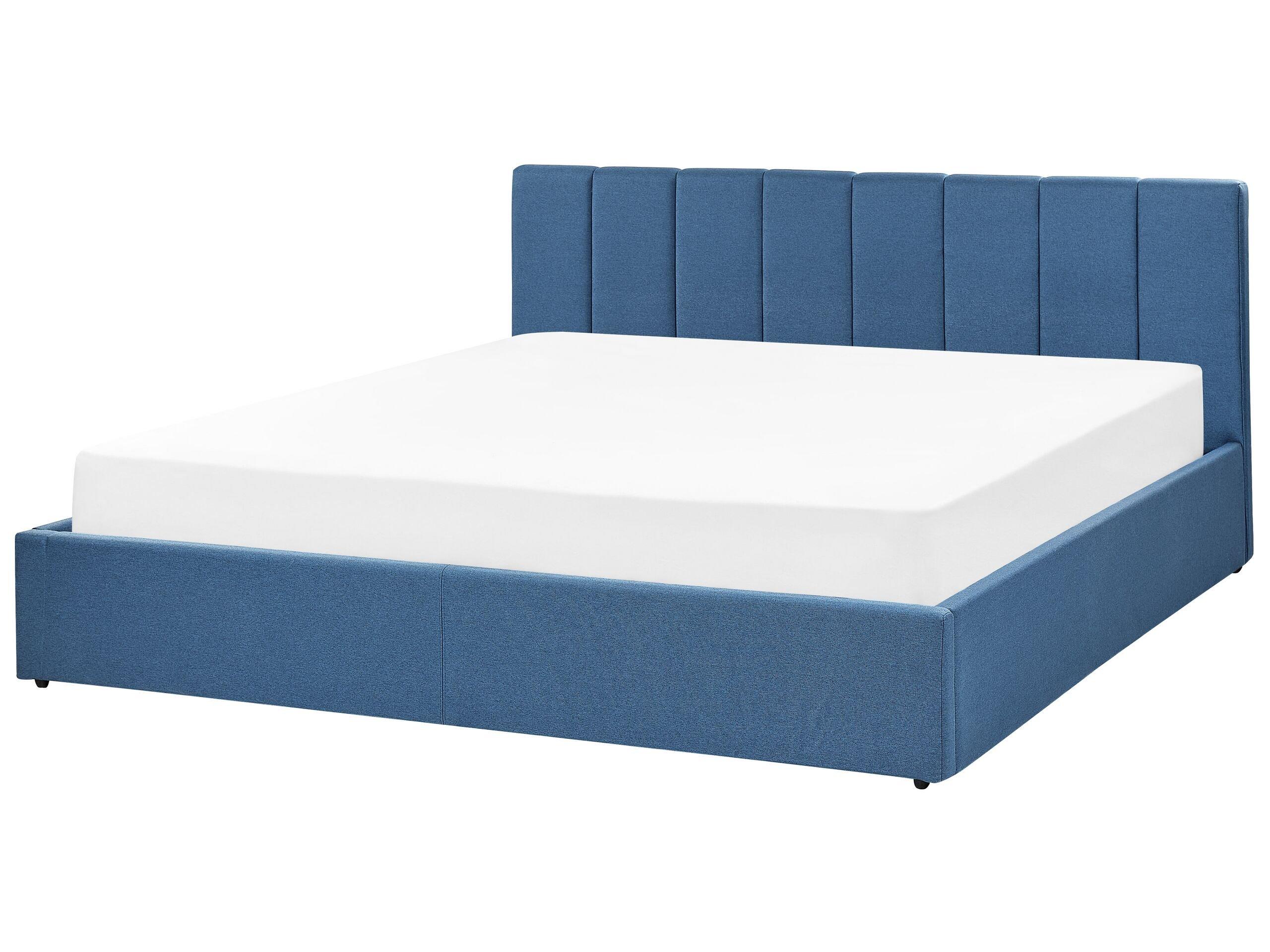 Beliani Bett mit Bettkasten aus Polyester Modern DREUX
