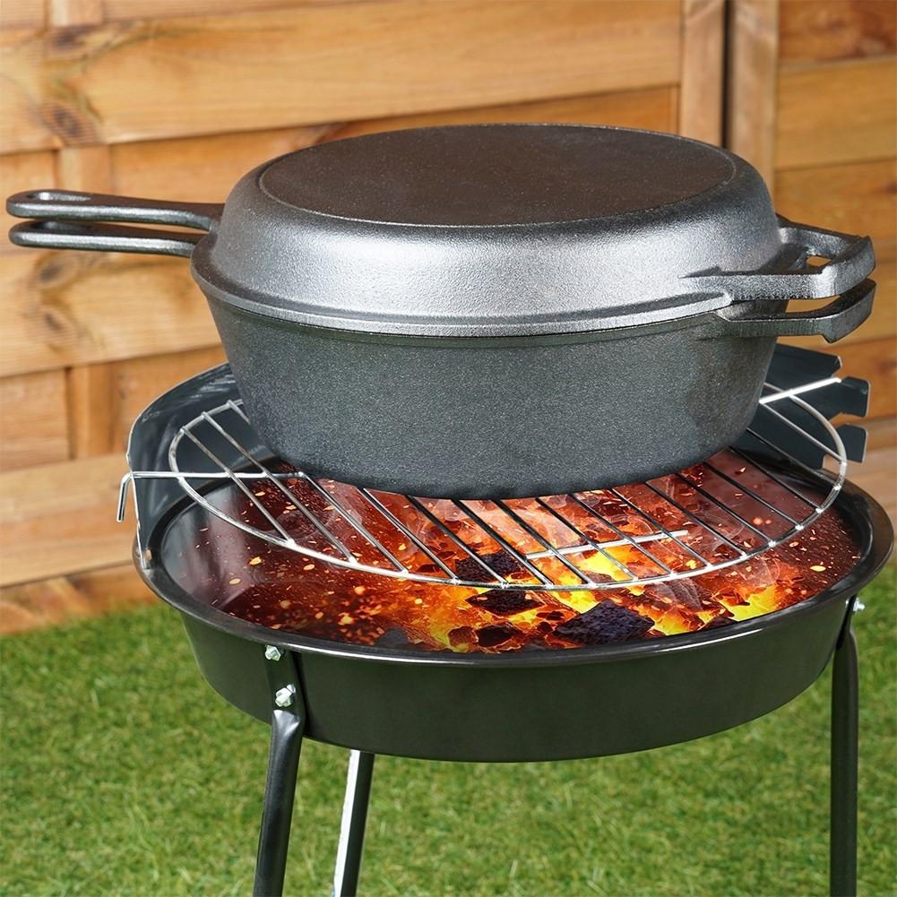 B2X Topf- und Pfannenset aus Gusseisen für vielseitiges Kochen