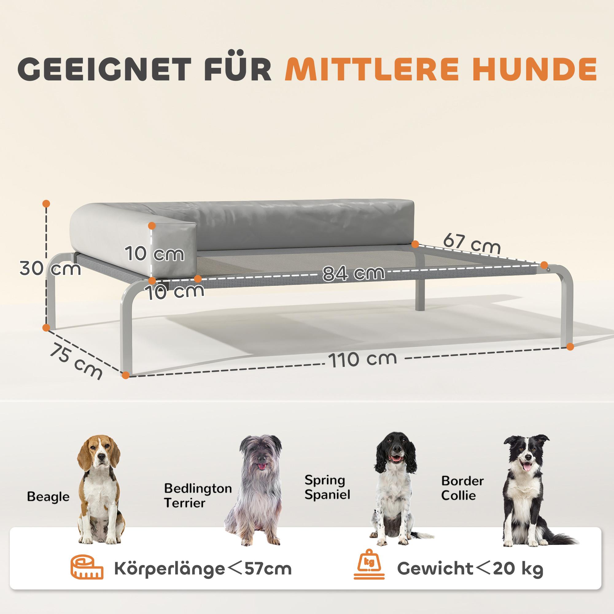 PawHut Erhöhtes Hundebett
