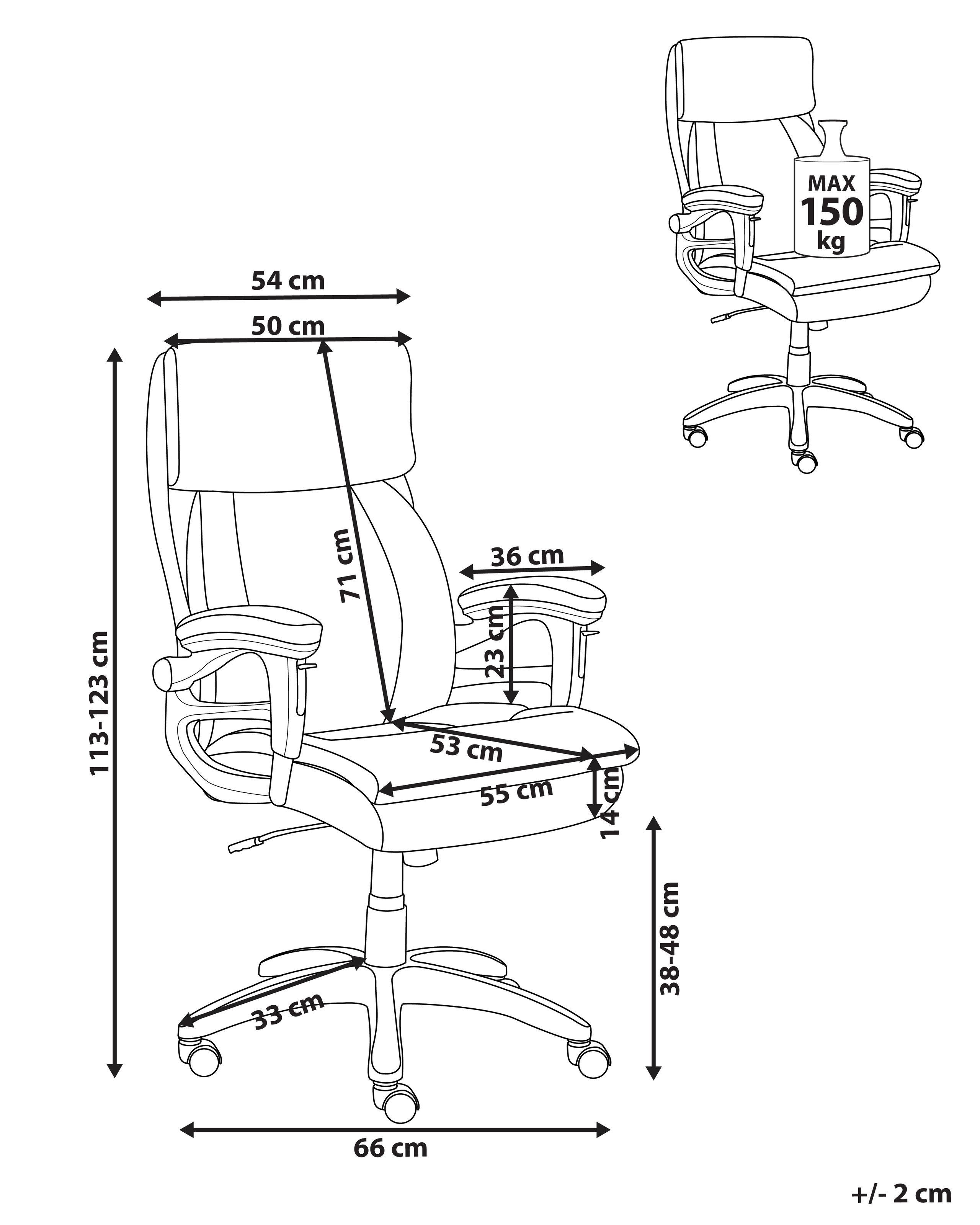 Beliani Chefsessel aus Kunstleder Klassisch GALLANT