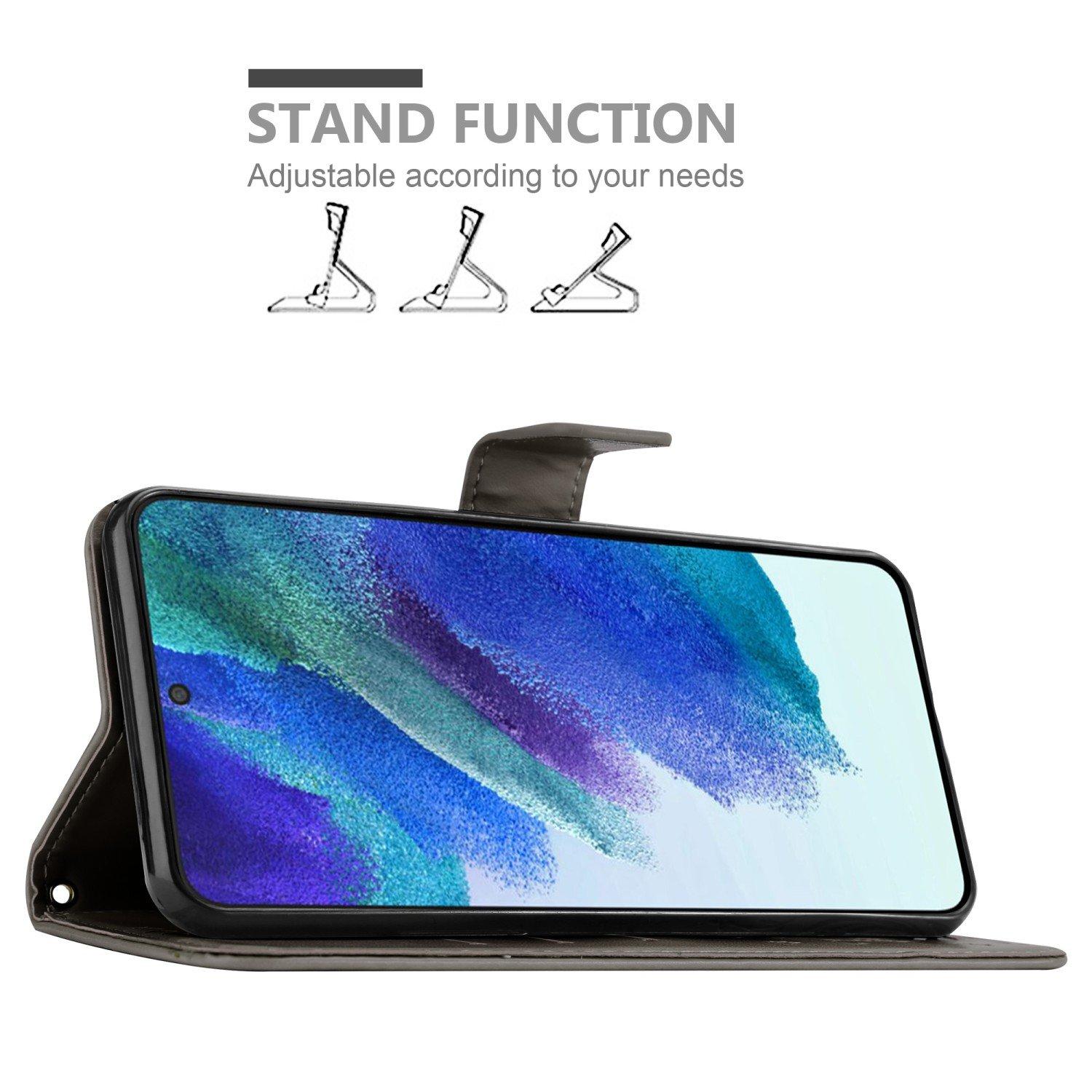 Cadorabo Hülle für Samsung Galaxy S22 Blumen Design Magnetverschluss