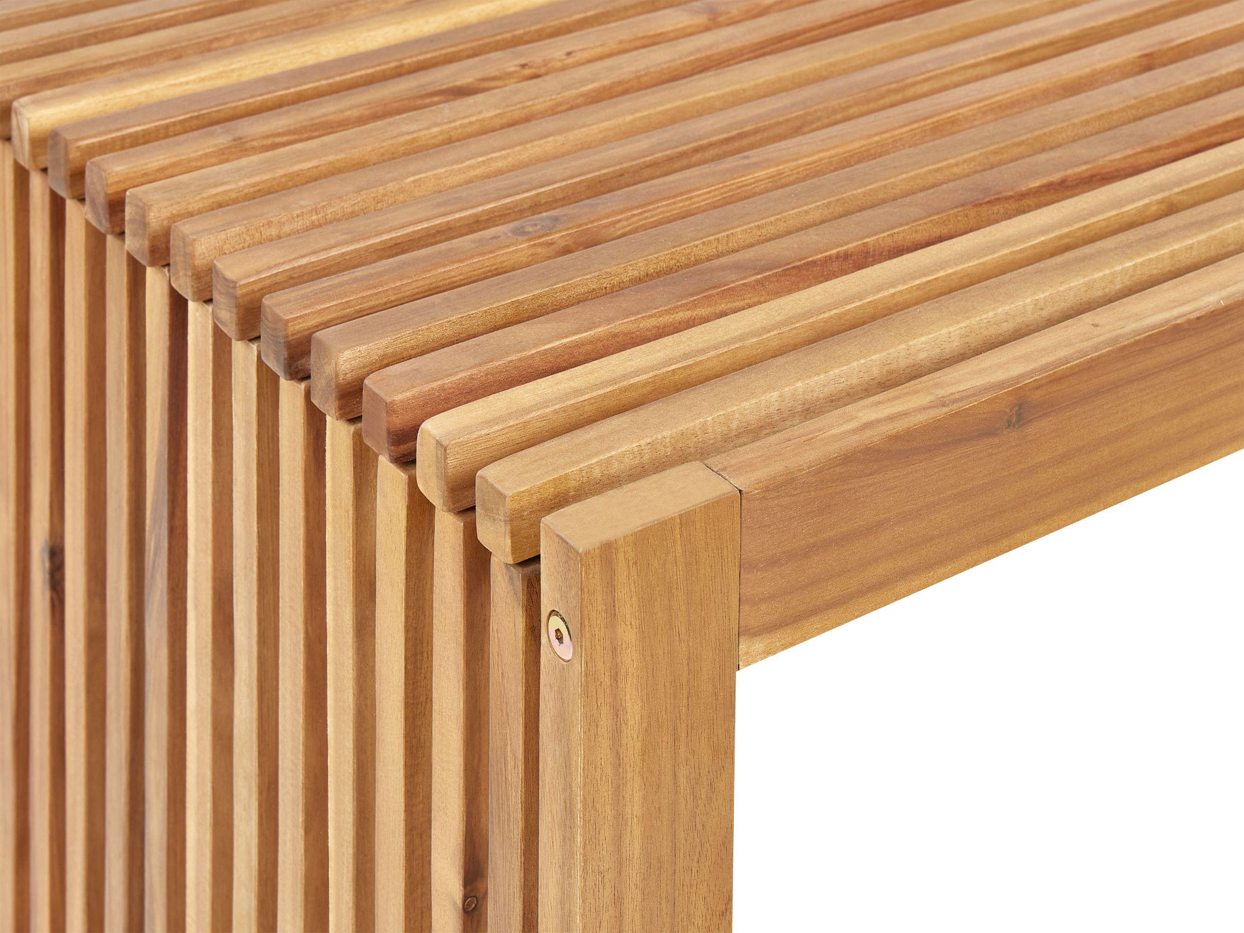 Beliani Gartentisch aus Akazienholz Rustikal BELLANO