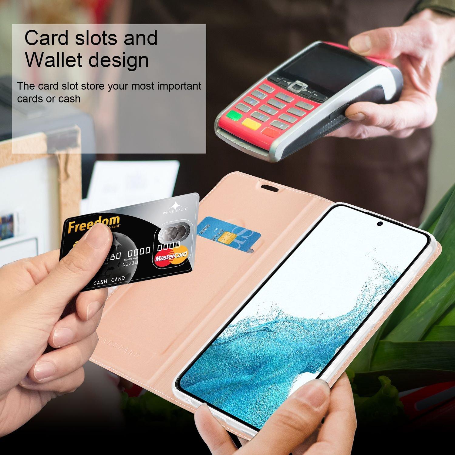 Cadorabo Hülle für Samsung Galaxy S22 Magnetverschluss, Kartenfach