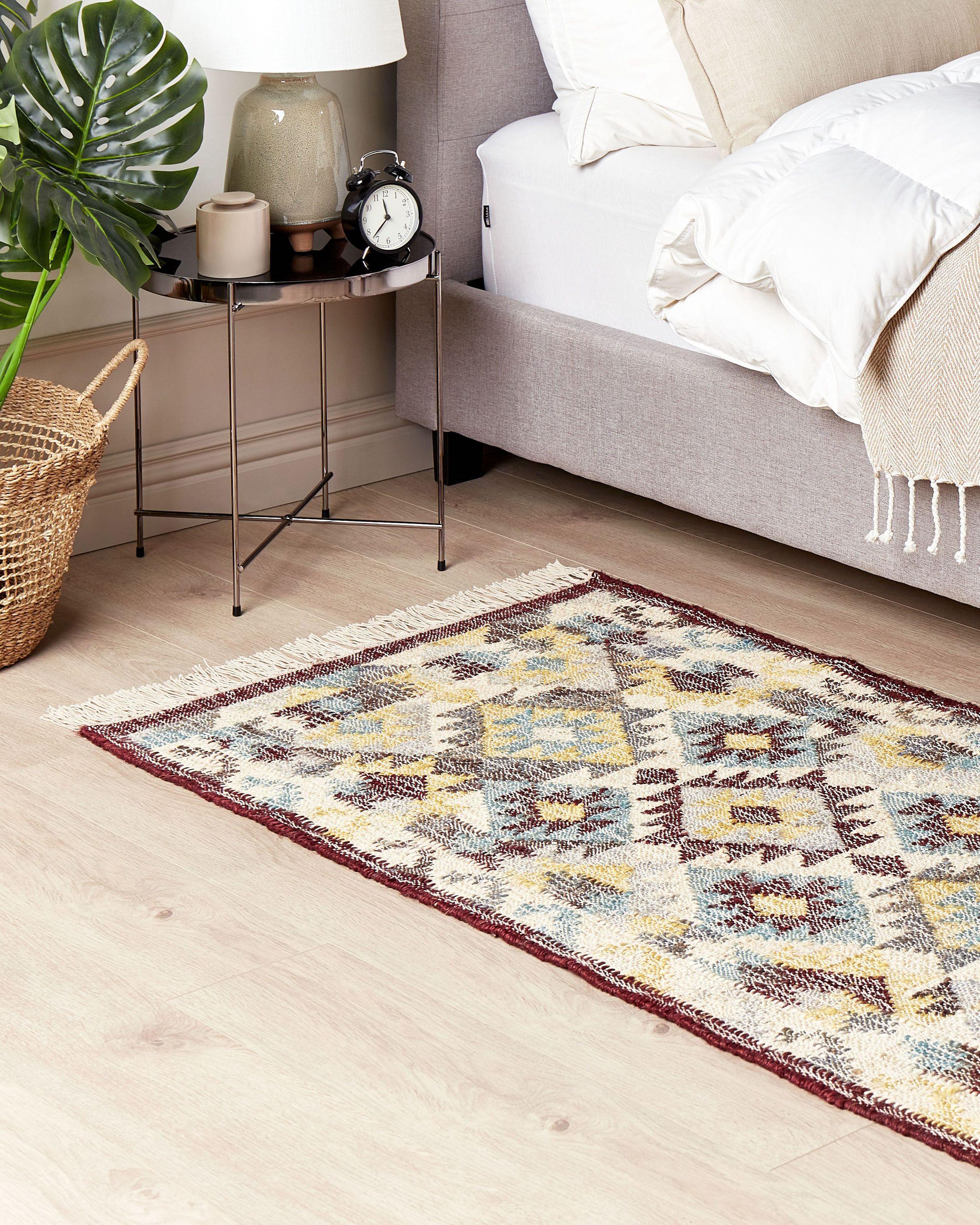 Beliani Teppich aus Jute Boho FENER