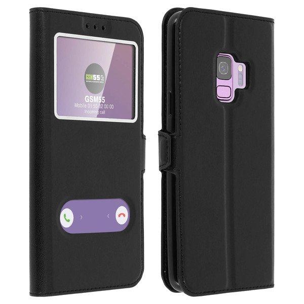 Avizar Samsung Galaxy S9 Flip ViewCover Schwarz