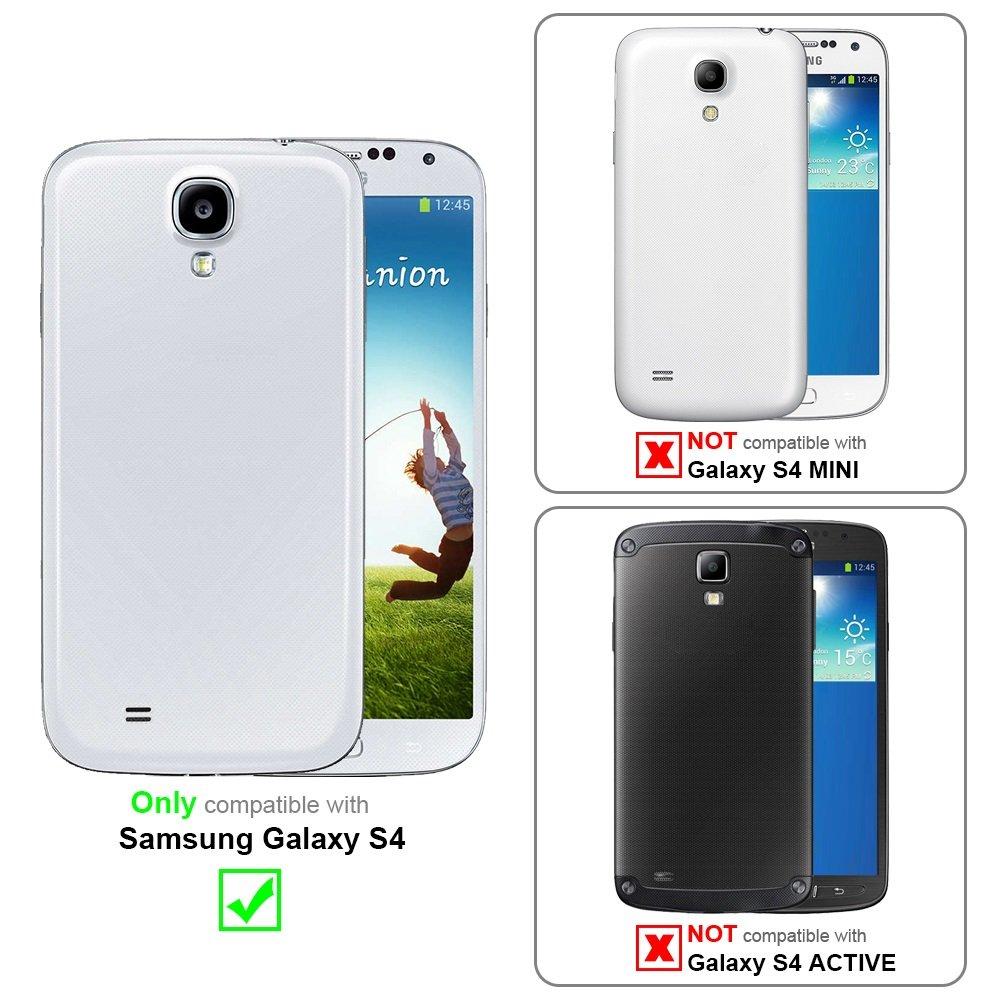 Cadorabo Hülle für Samsung Galaxy S4 TPU Silikon Holz