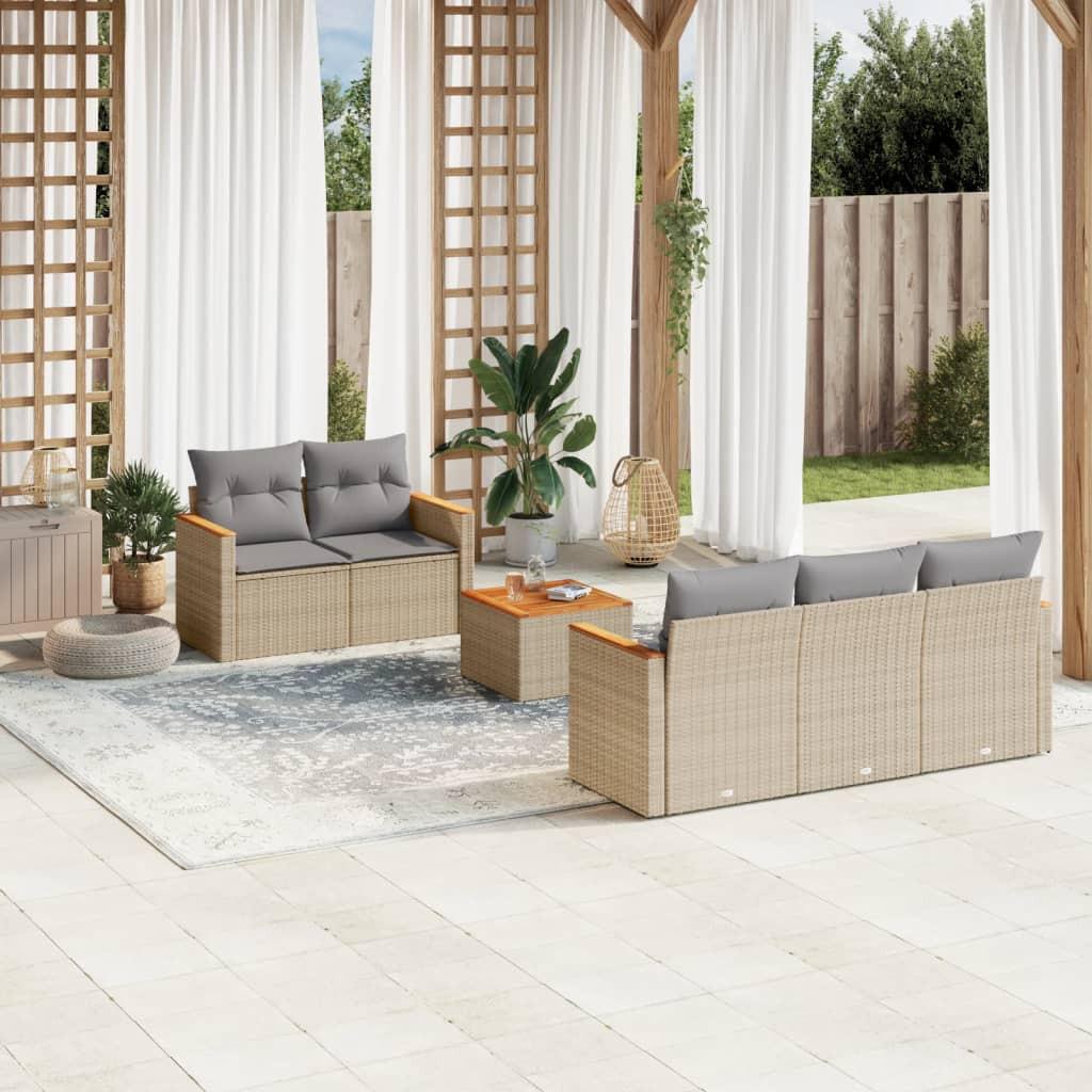 VidaXL Garten sofagarnitur poly-rattan