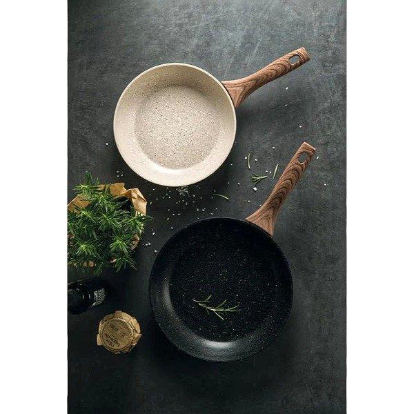 Sambonet Bratpfanne Rock 'n' Rose Creme ø 24 cm - Keramische Antihaftbeschichtung