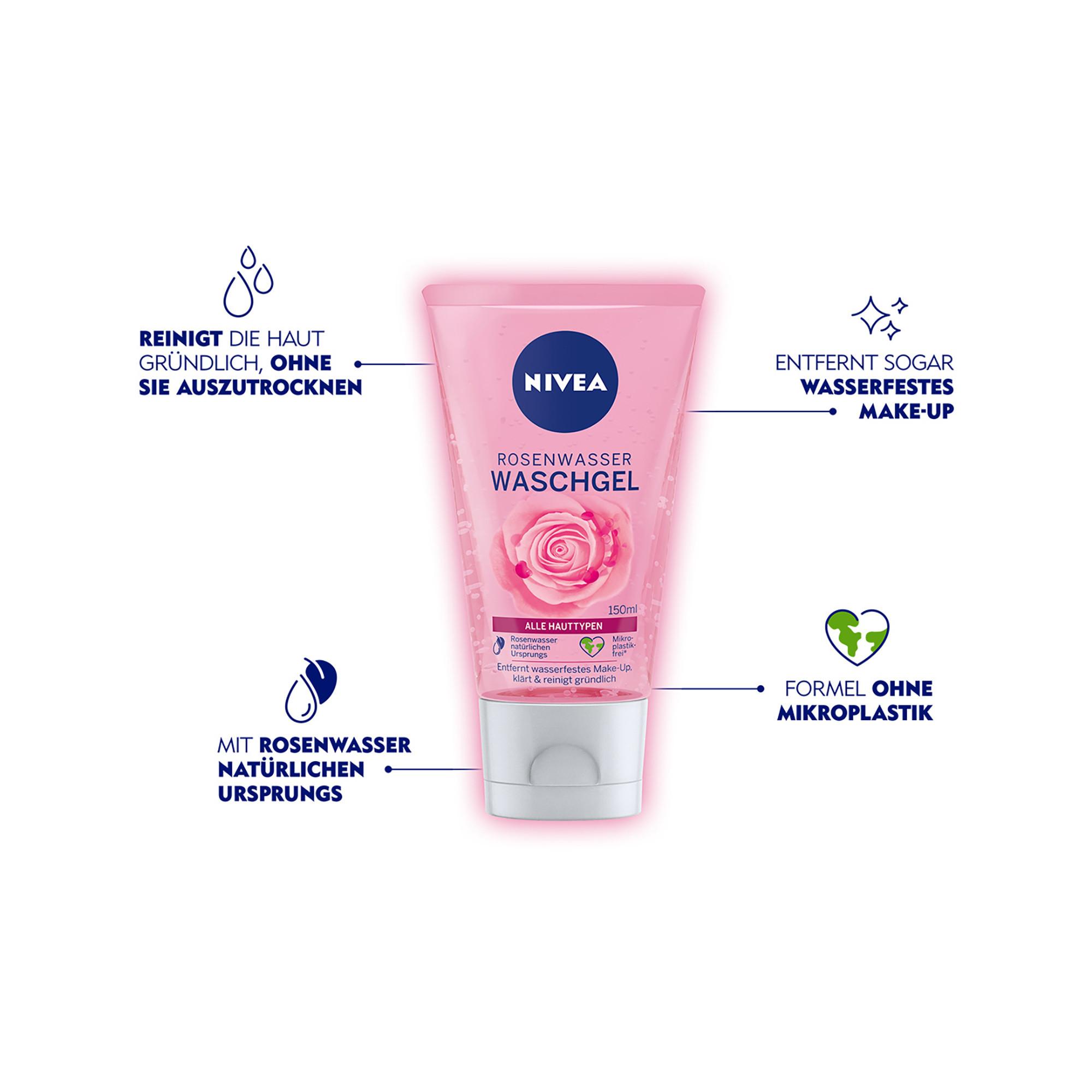 NIVEA Rosenwasser Face Cleansing Rosenwasser Waschgel