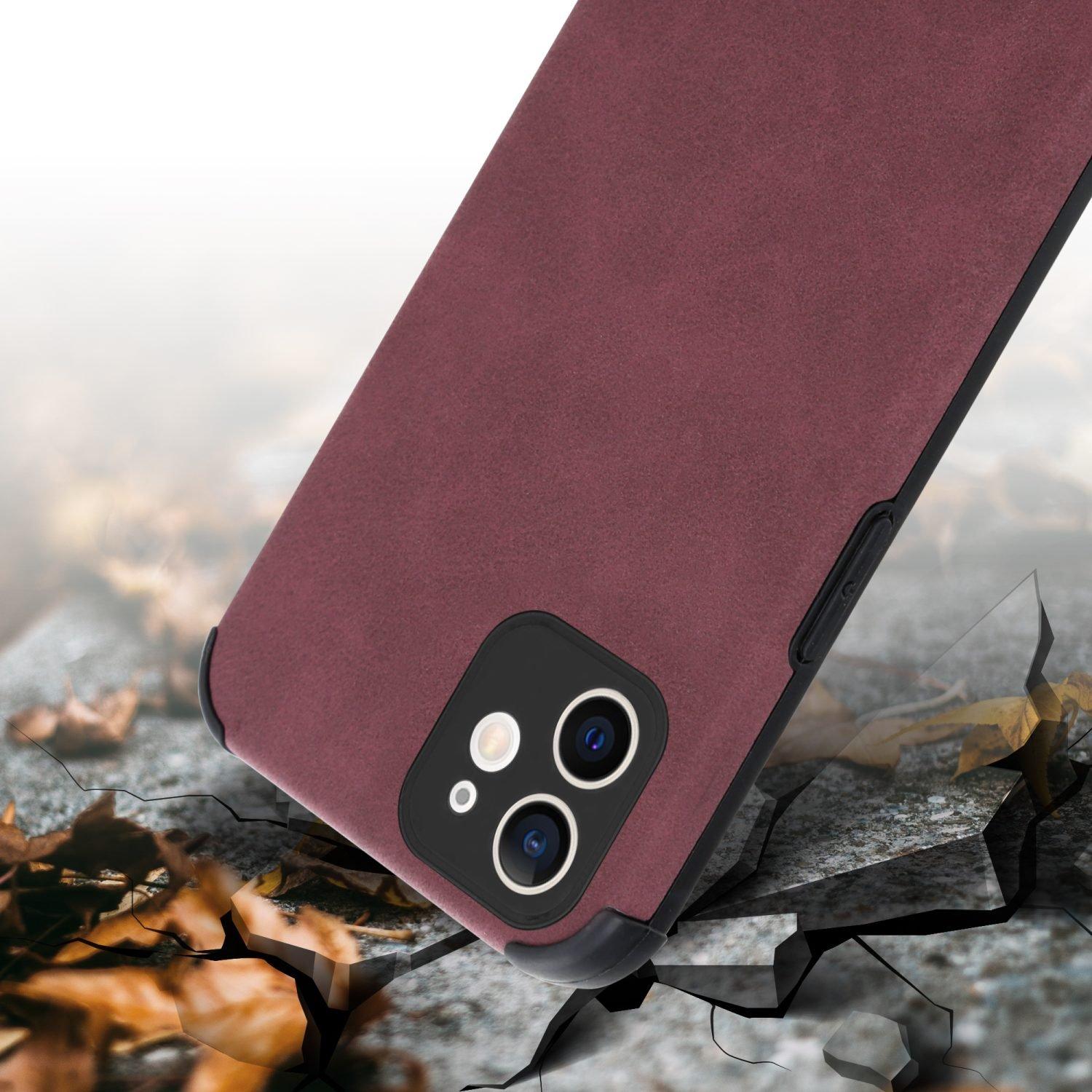 Cadorabo Hülle für Apple iPhone 11 mit Kunst-Wildleder Rückseite