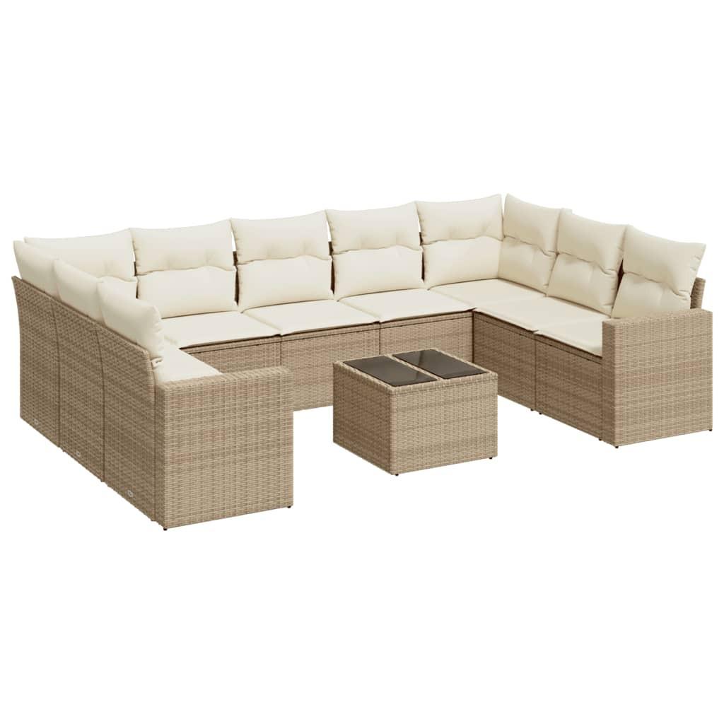 VidaXL Garten sofagarnitur poly-rattan