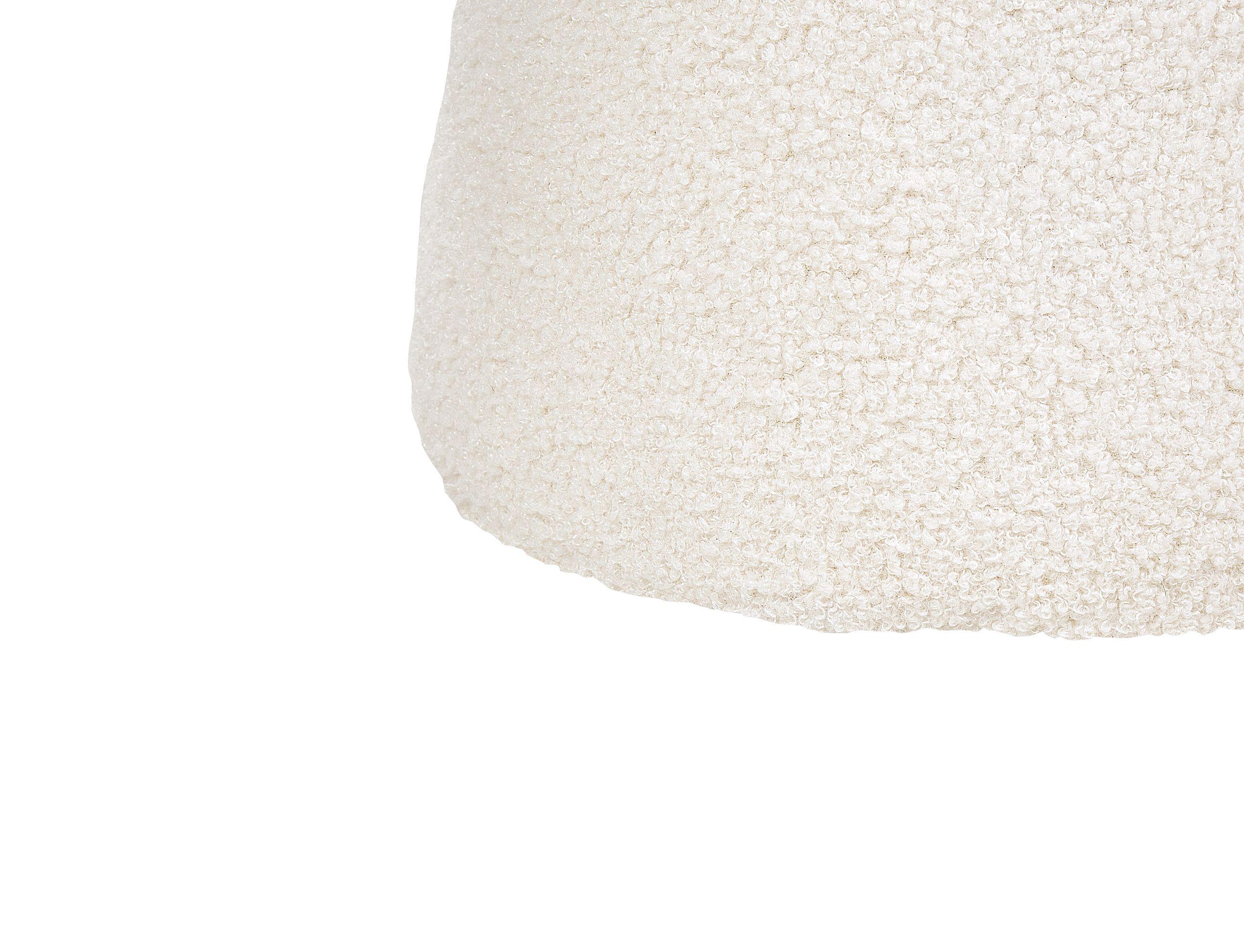 Beliani Pouf aus Bouclé Modern TIOGA