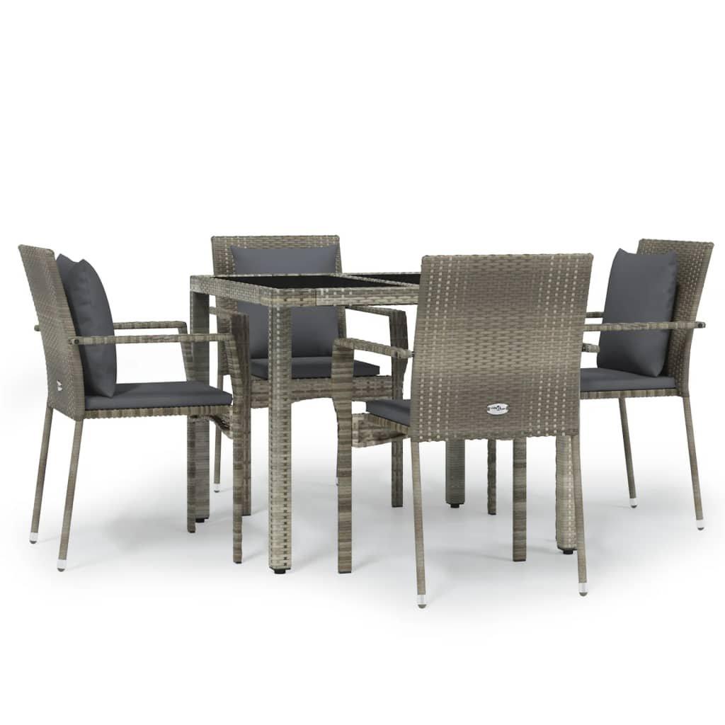 VidaXL Garten essgruppe poly-rattan