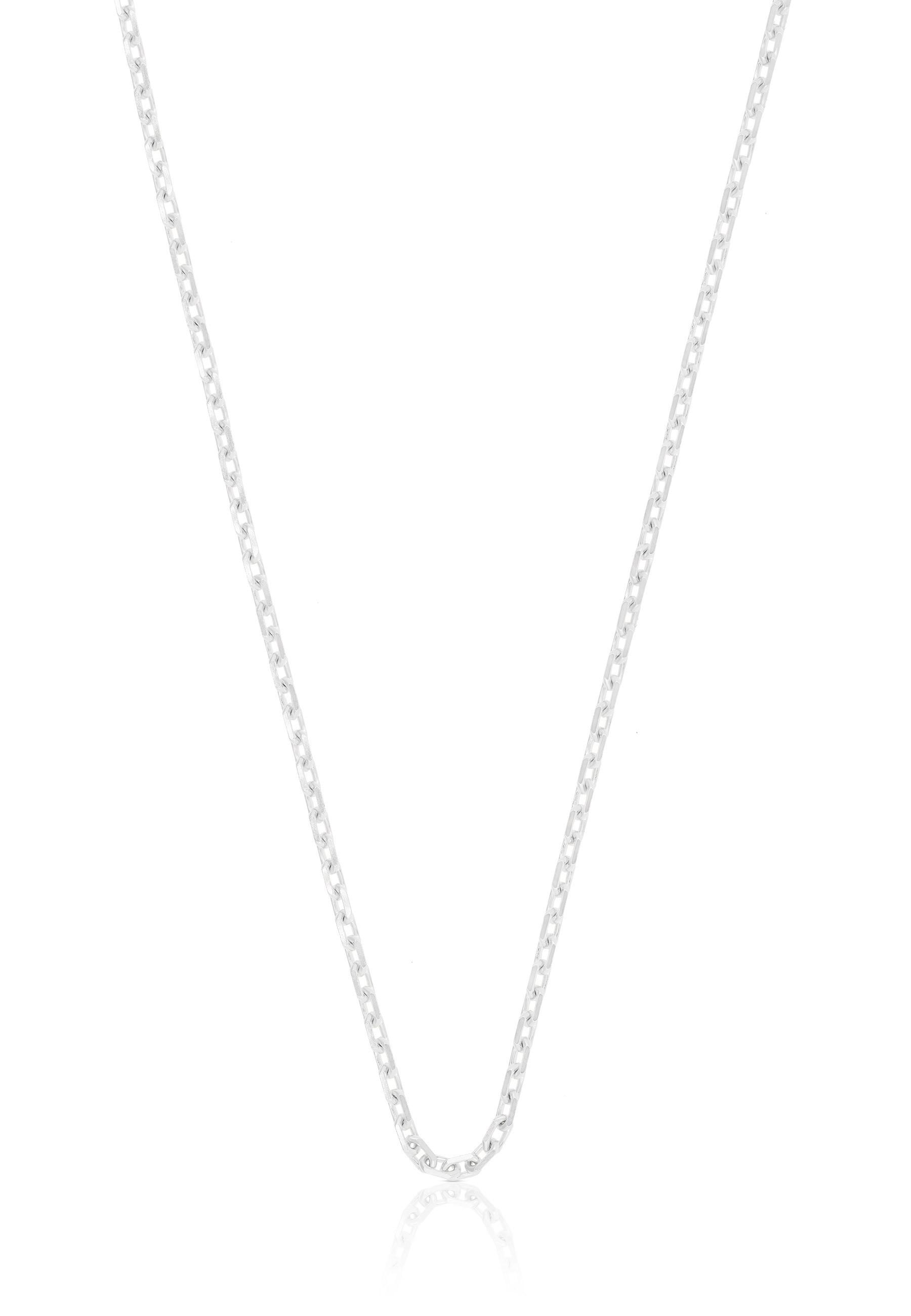 MUAU Schmuck Collier Anker Weissgold 750, 2mm, 45cm