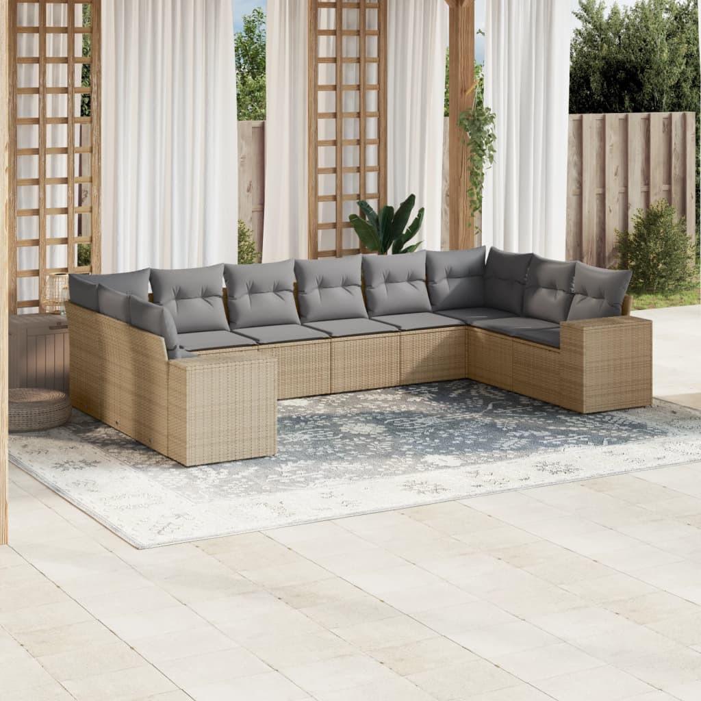 VidaXL Garten sofagarnitur poly-rattan