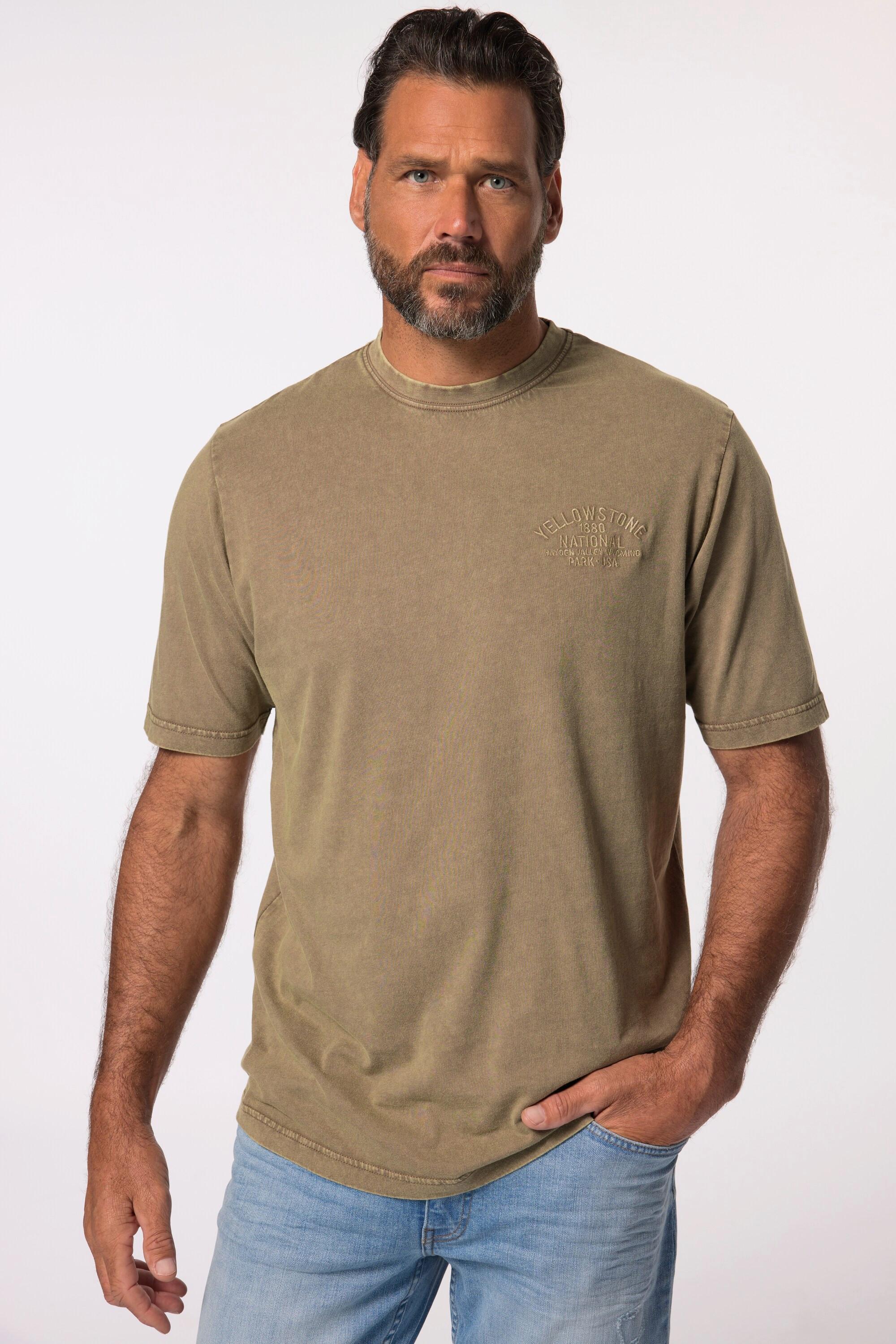 JP1880 Kurzarm Vintage Look Stick T-Shirt