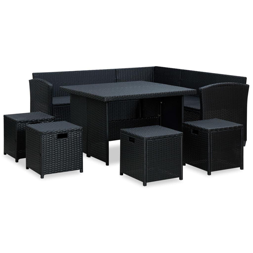VidaXL Garten-sofa-set poly-rattan