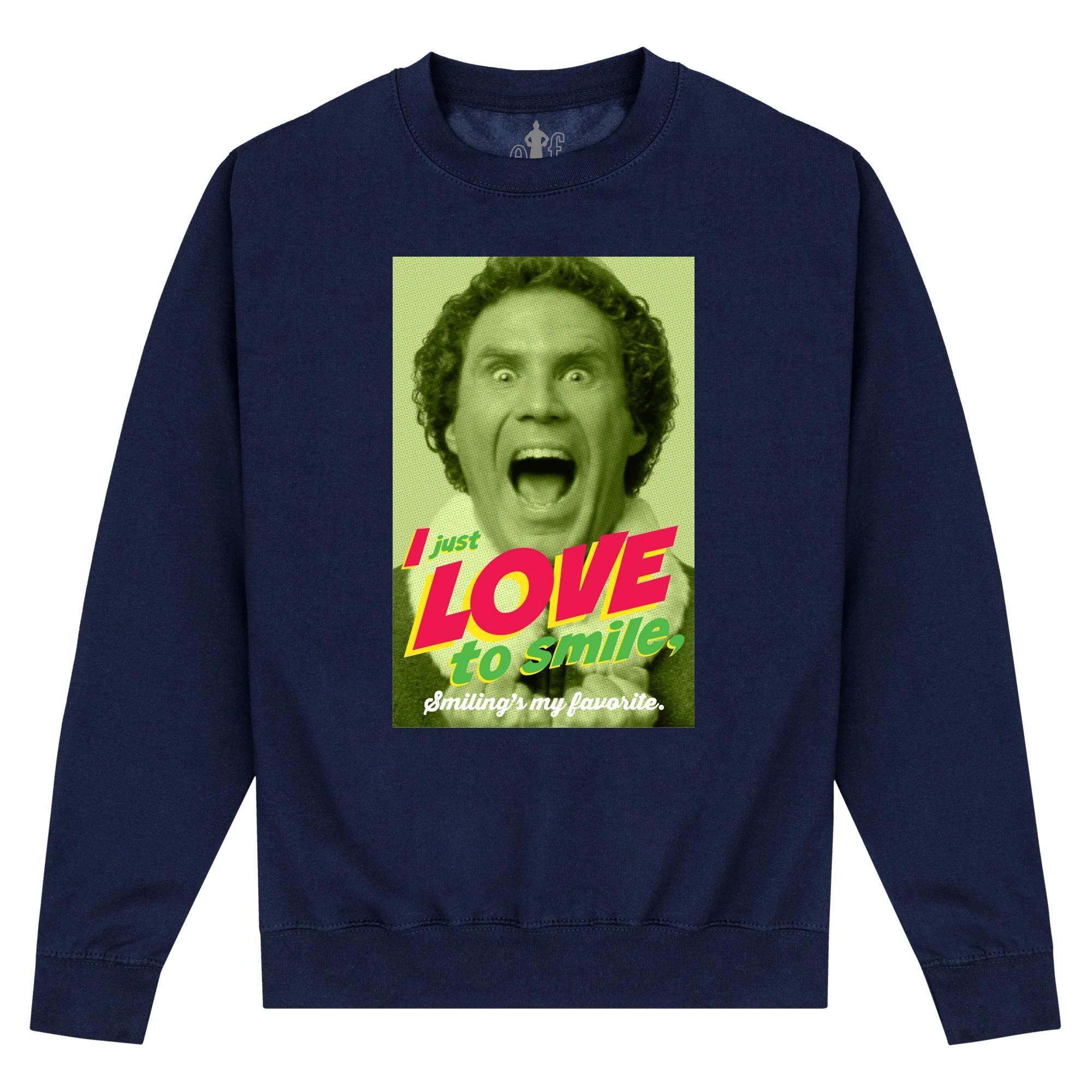 Elf I Love To Smile Sweatshirt