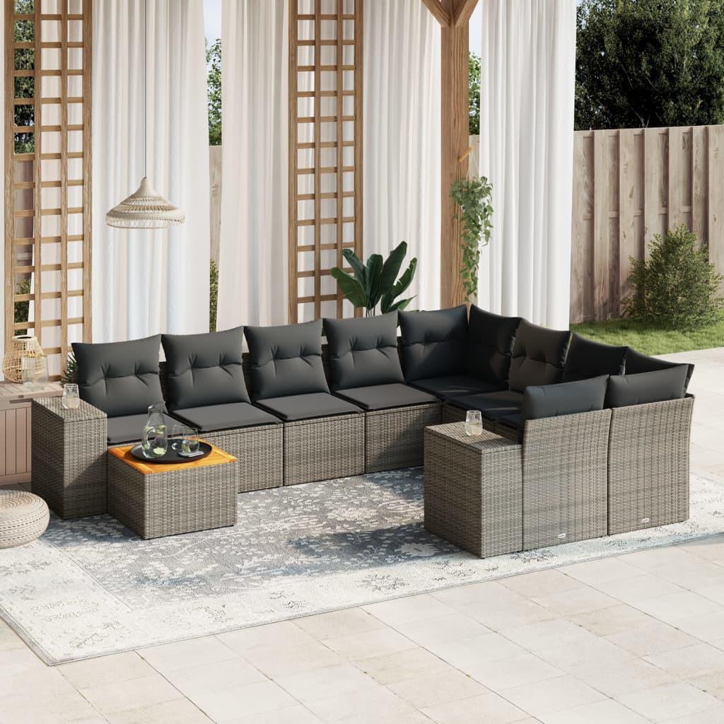 VidaXL Garten sofagarnitur poly-rattan