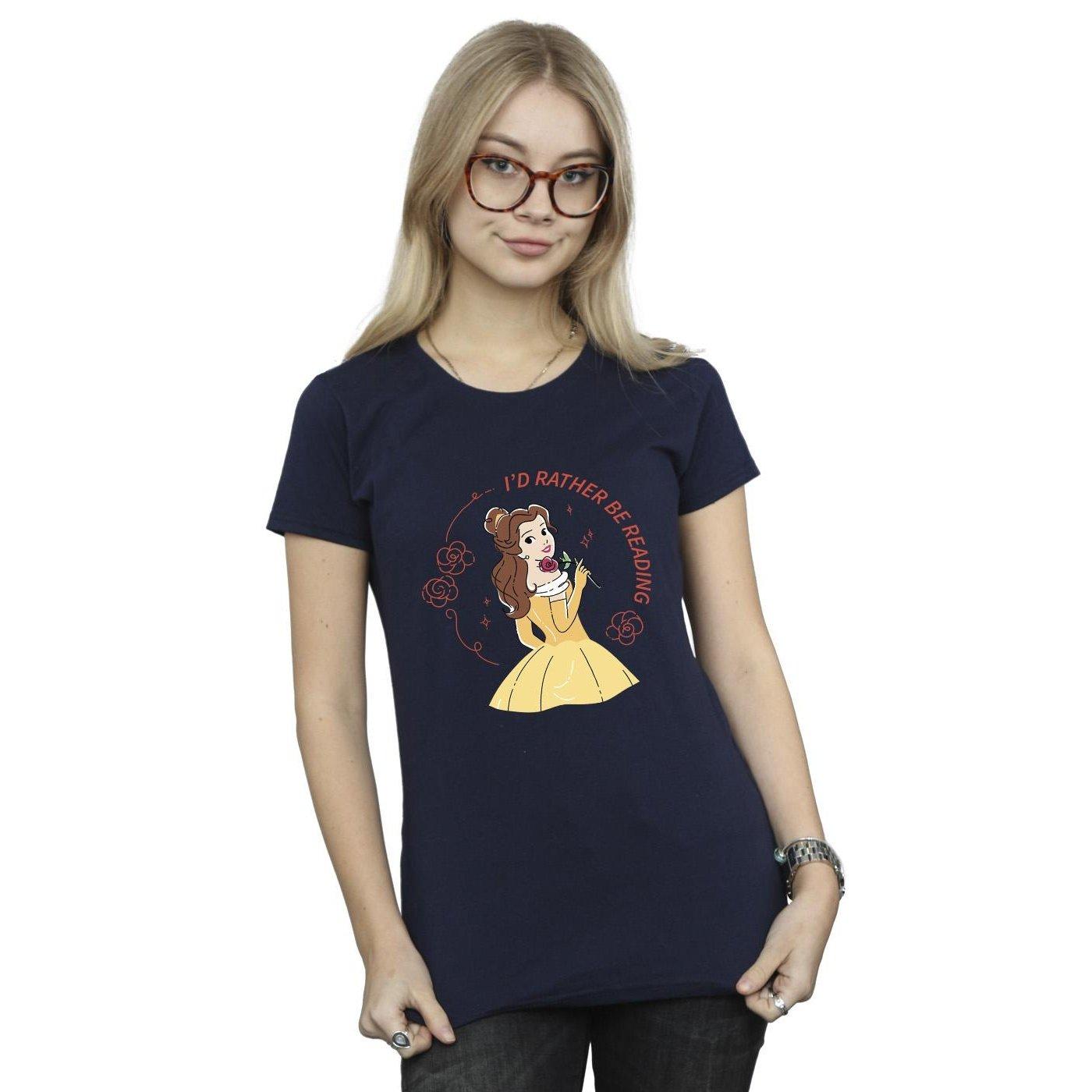 Disney Beauty And The Beast I'd Rather Be Reading T-Shirt