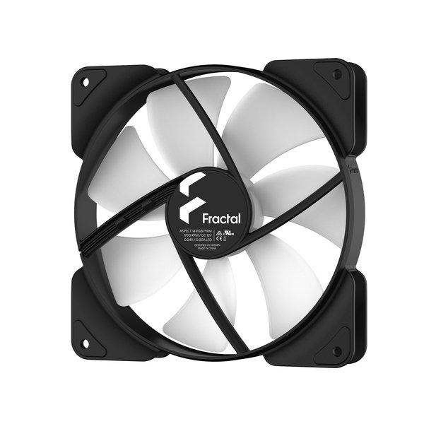 Fractal Design Aspect 14 RGB PWM Computergehäuse Ventilator 14 cm Schwarz 3 Stück(e)
