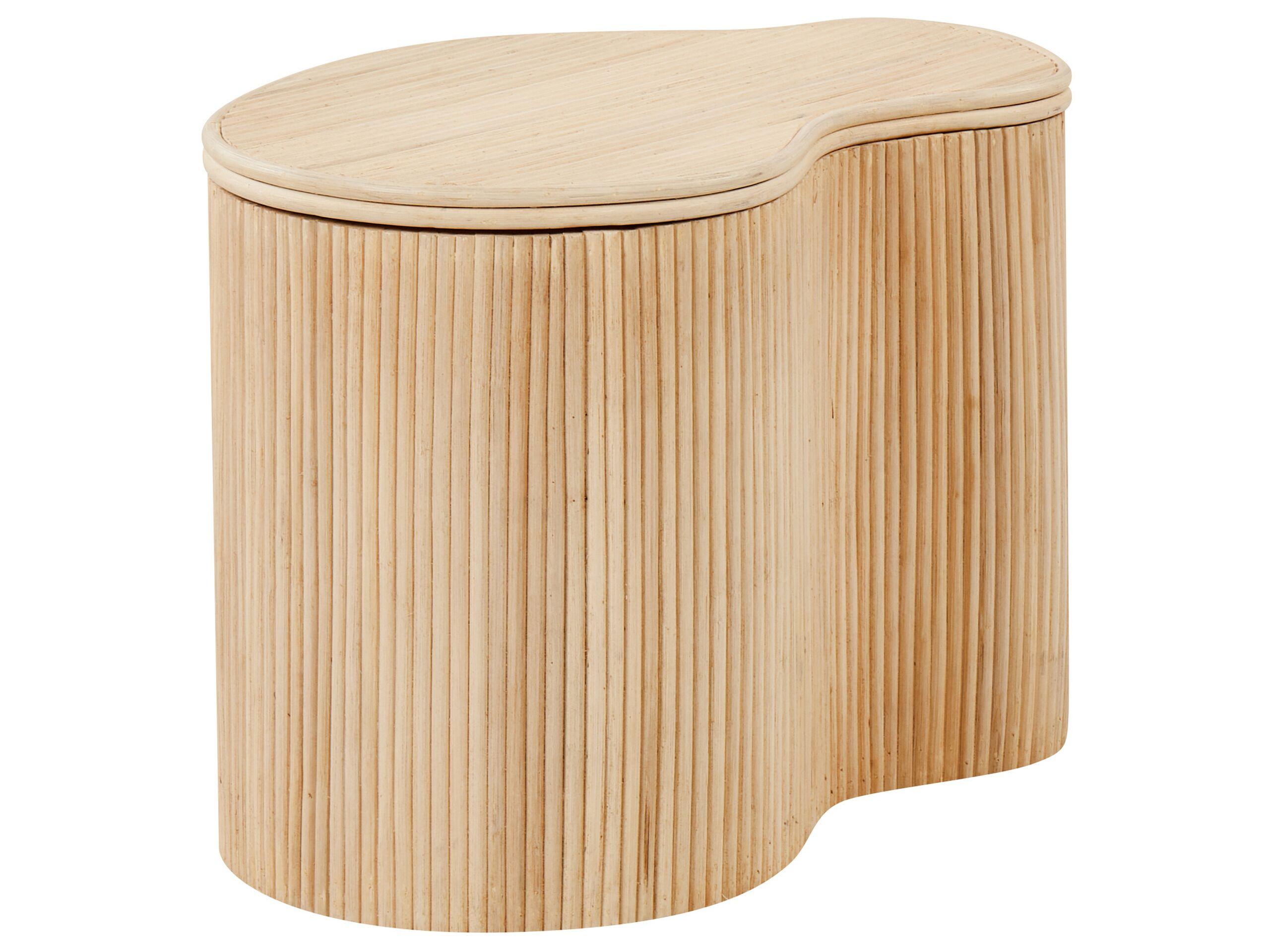 Beliani Couchtisch 2er Set aus Rattan Boho SALANTI