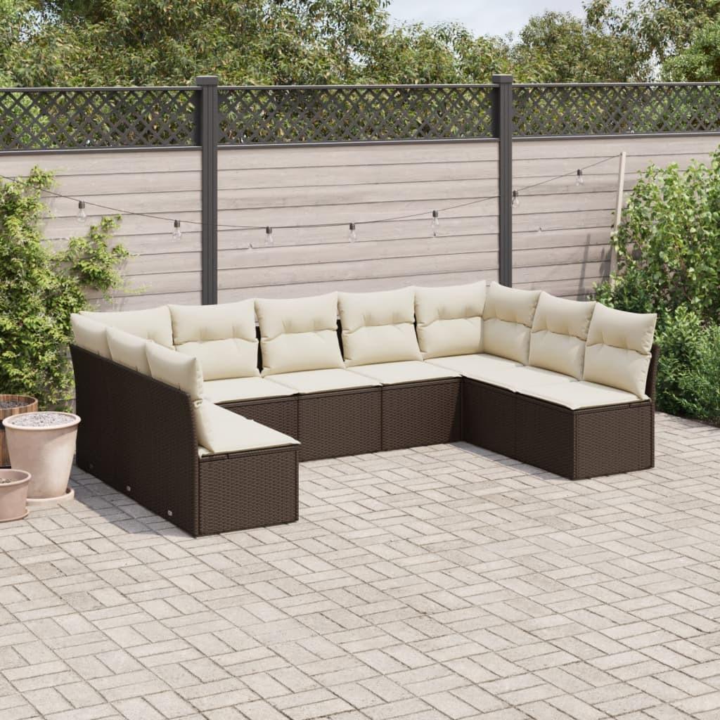 VidaXL Garten sofagarnitur poly-rattan