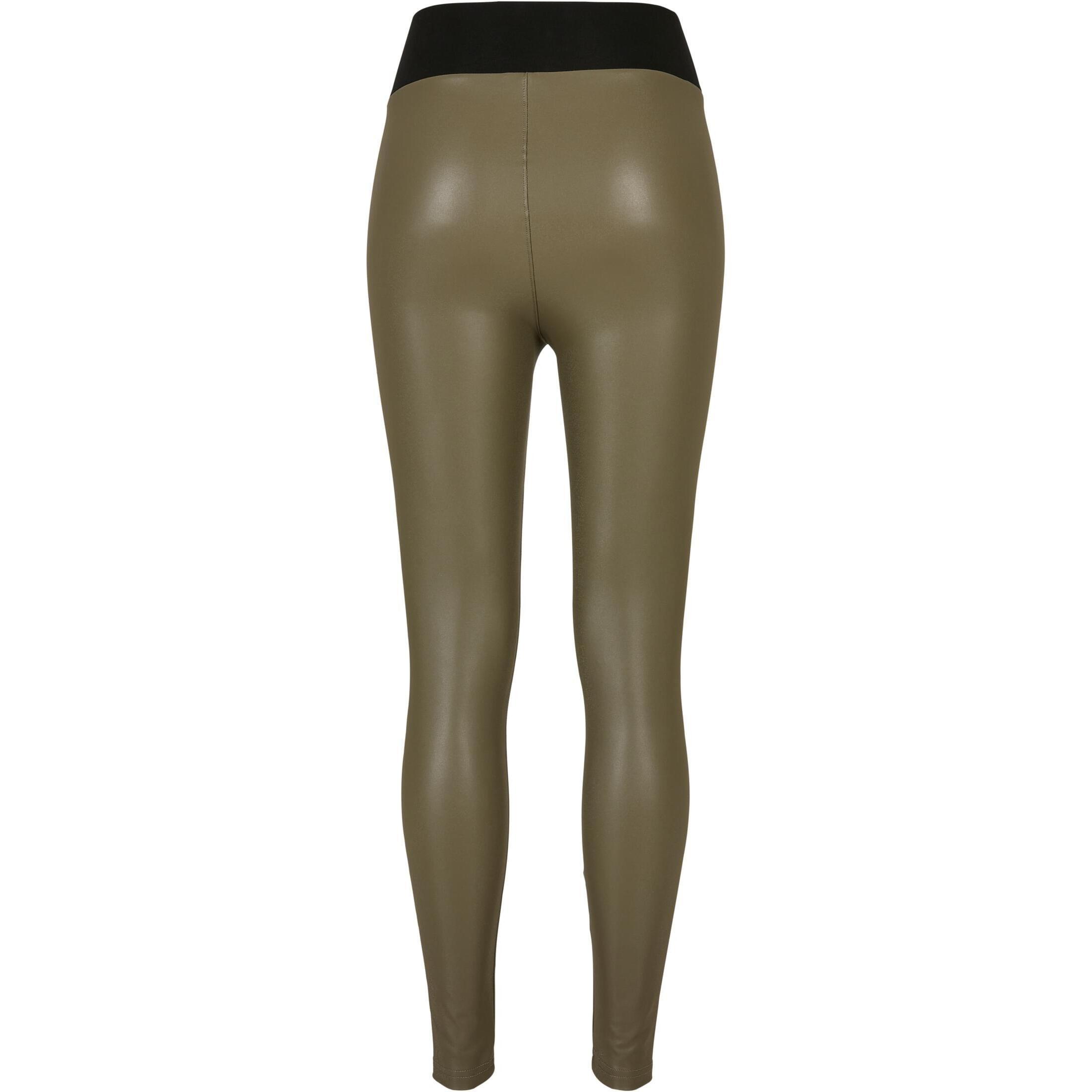 URBAN CLASSICS leggings aus kunstleder mit hoher taille,