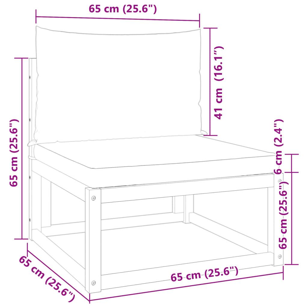 VidaXL Gartensofa akazienholz