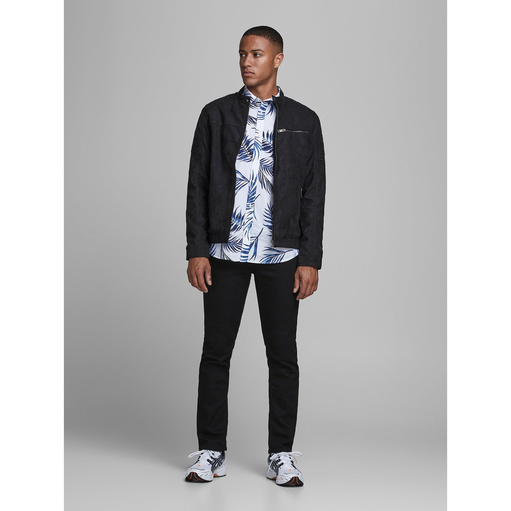 JACK & JONES JJEROCKY JACKET NOOS Lederjacke