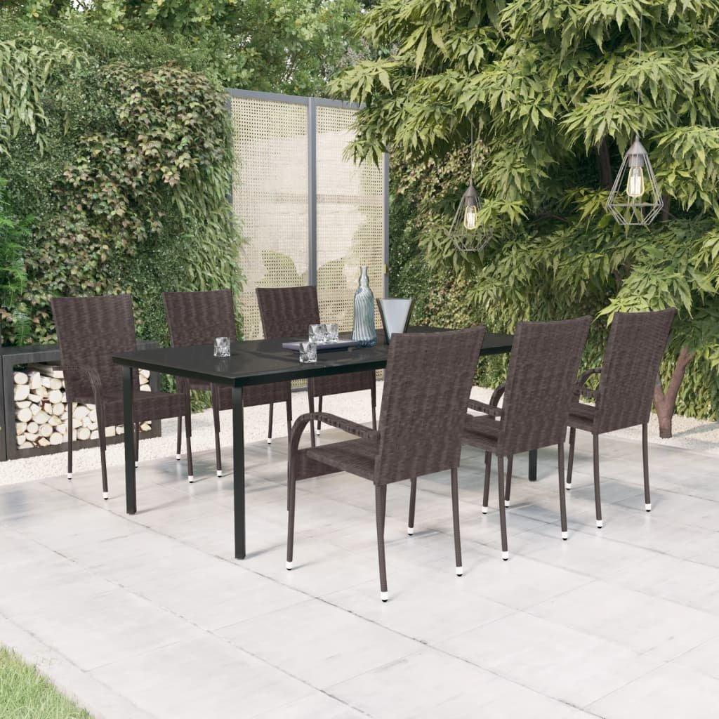 VidaXL Garten essgruppe poly-rattan