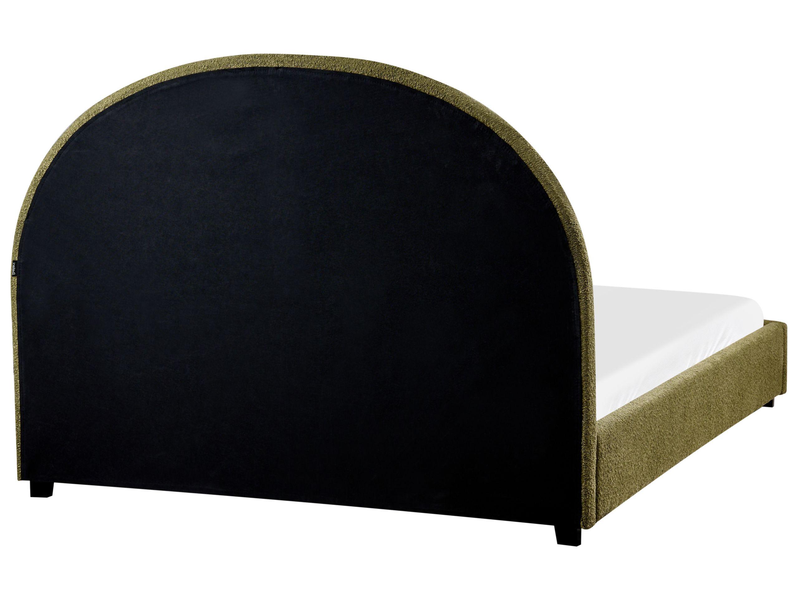 Beliani Bett mit Lattenrost aus Bouclé Retro VAUCLUSE