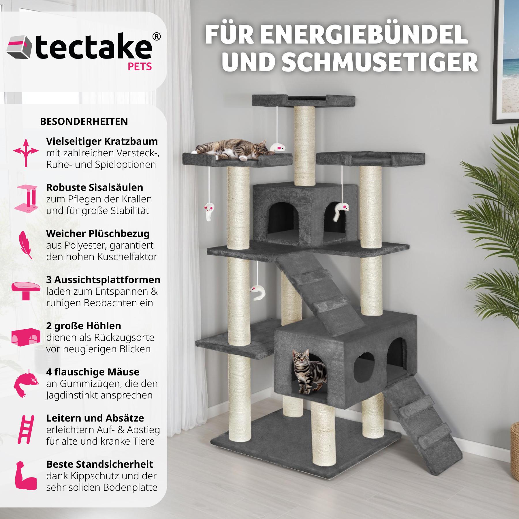 Tectake Kratzbaum Knuti 186cm