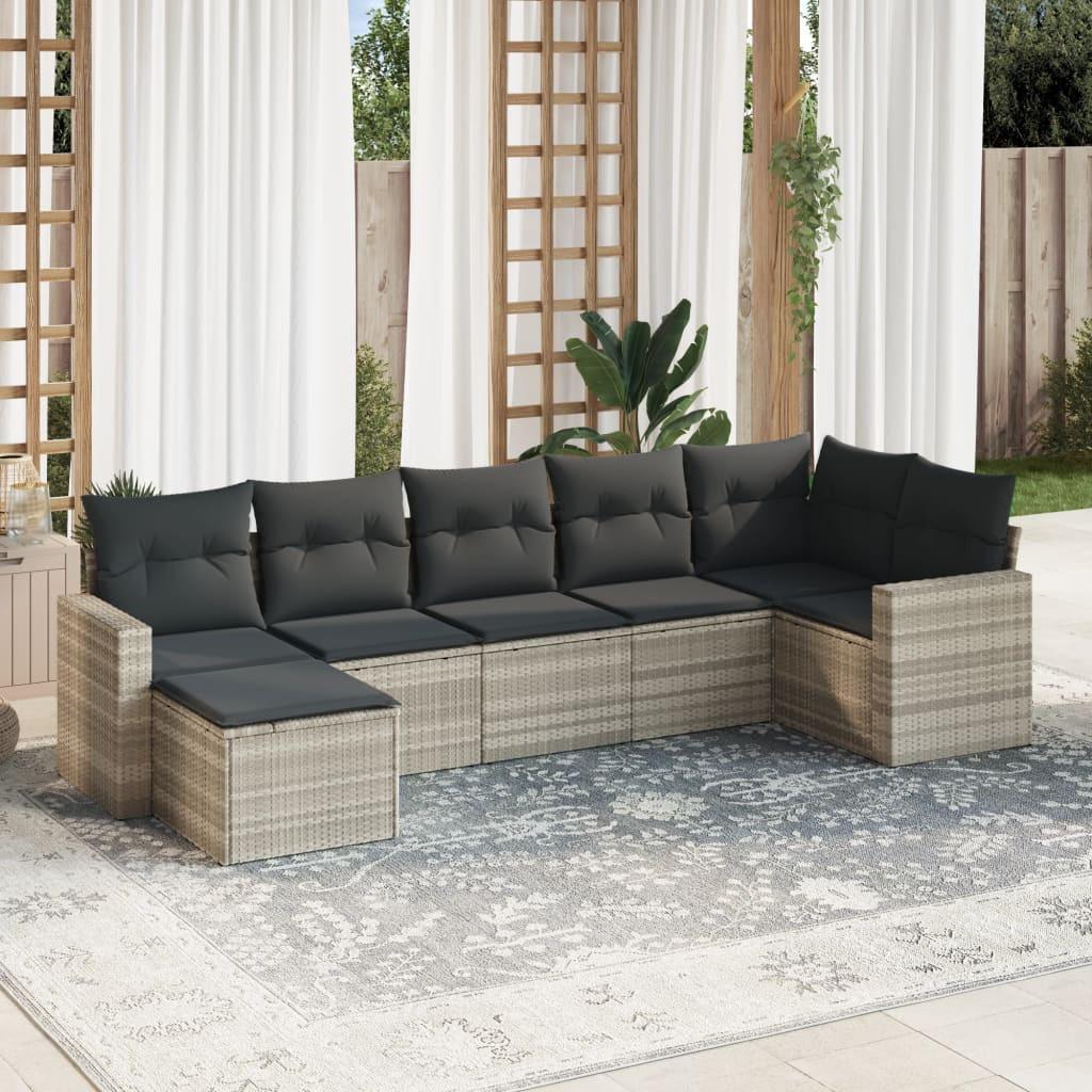 VidaXL Garten sofagarnitur poly-rattan
