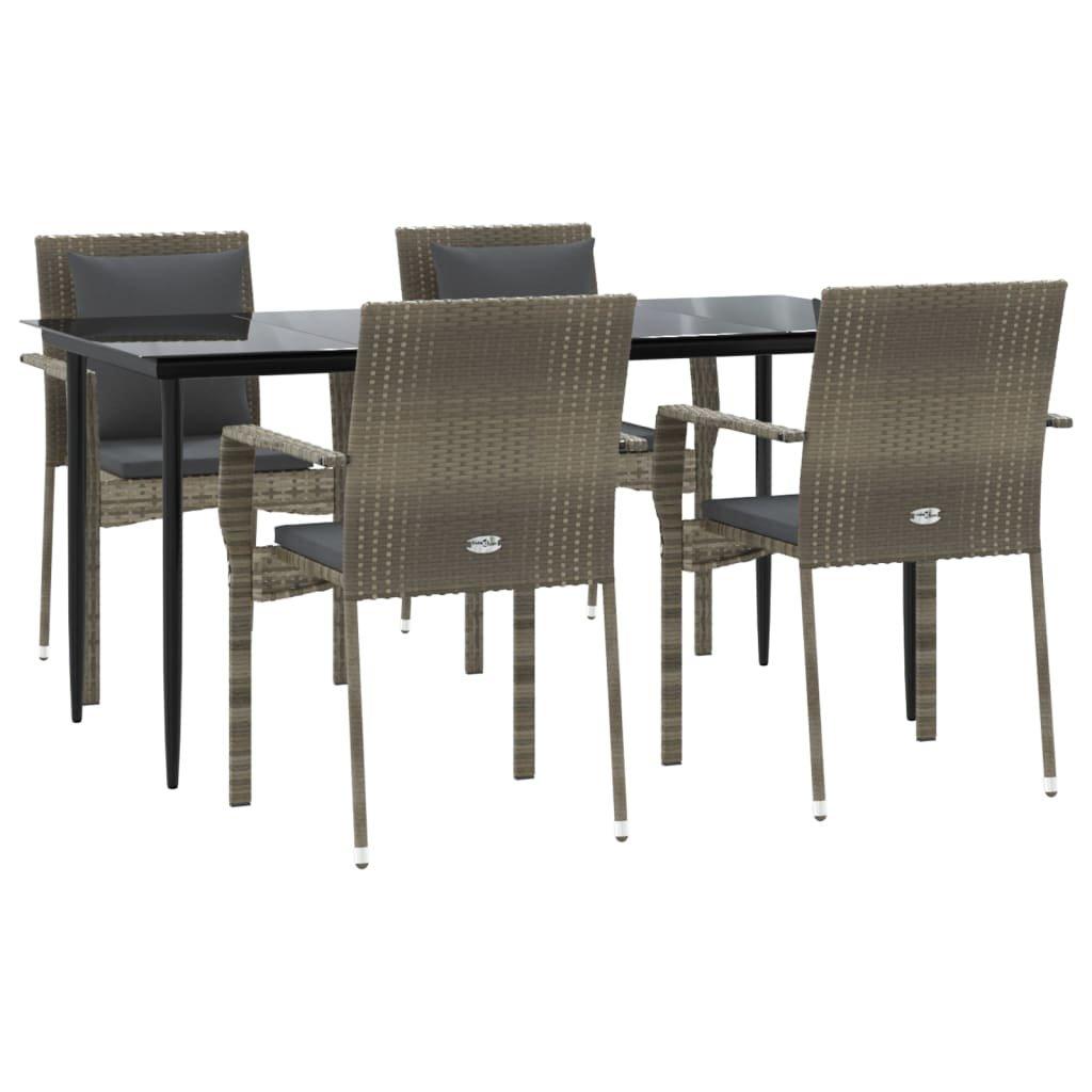 VidaXL Garten essgruppe poly-rattan