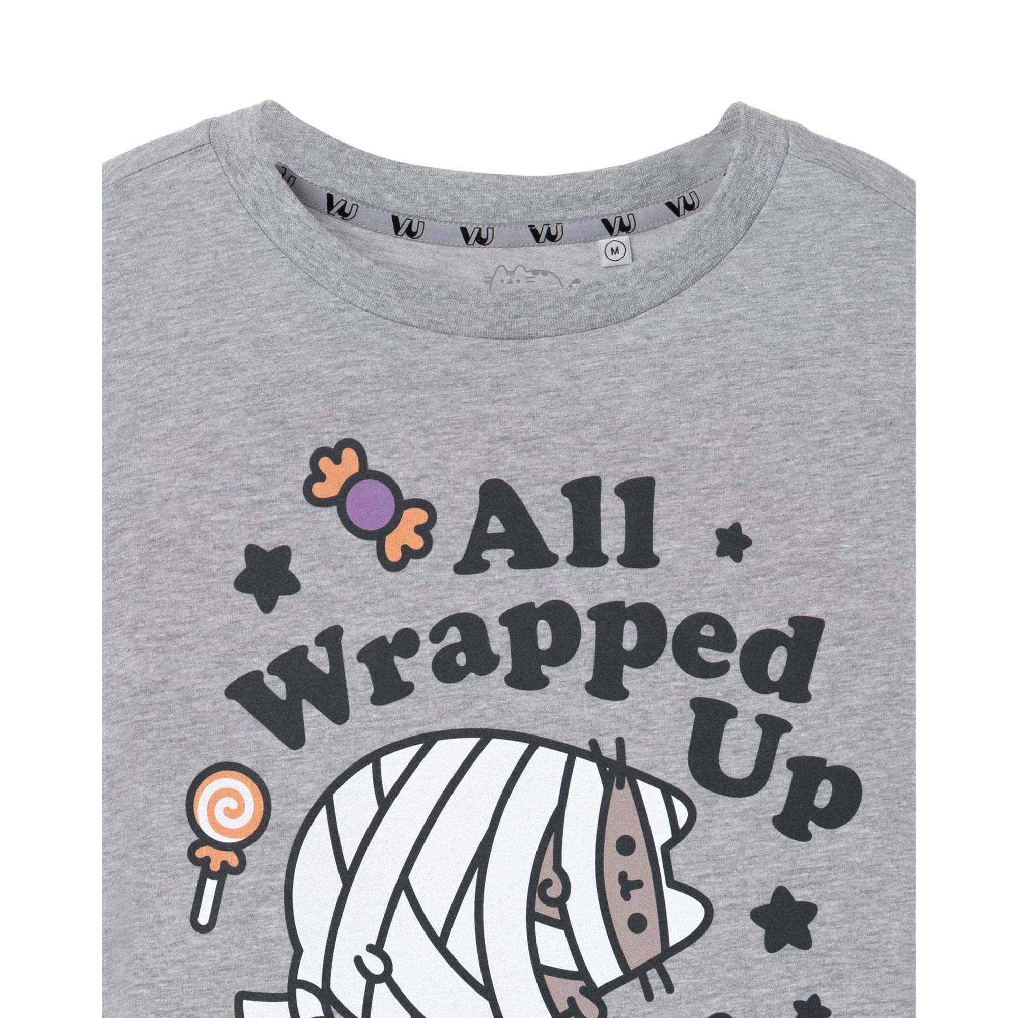 PUSHEEN All Wrapped Up Halloween T-Shirt