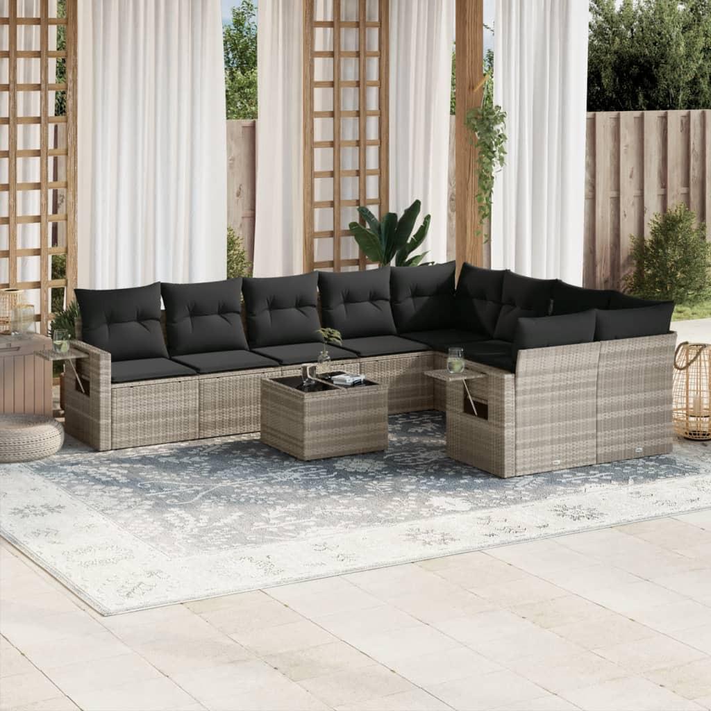 VidaXL Garten sofagarnitur poly-rattan