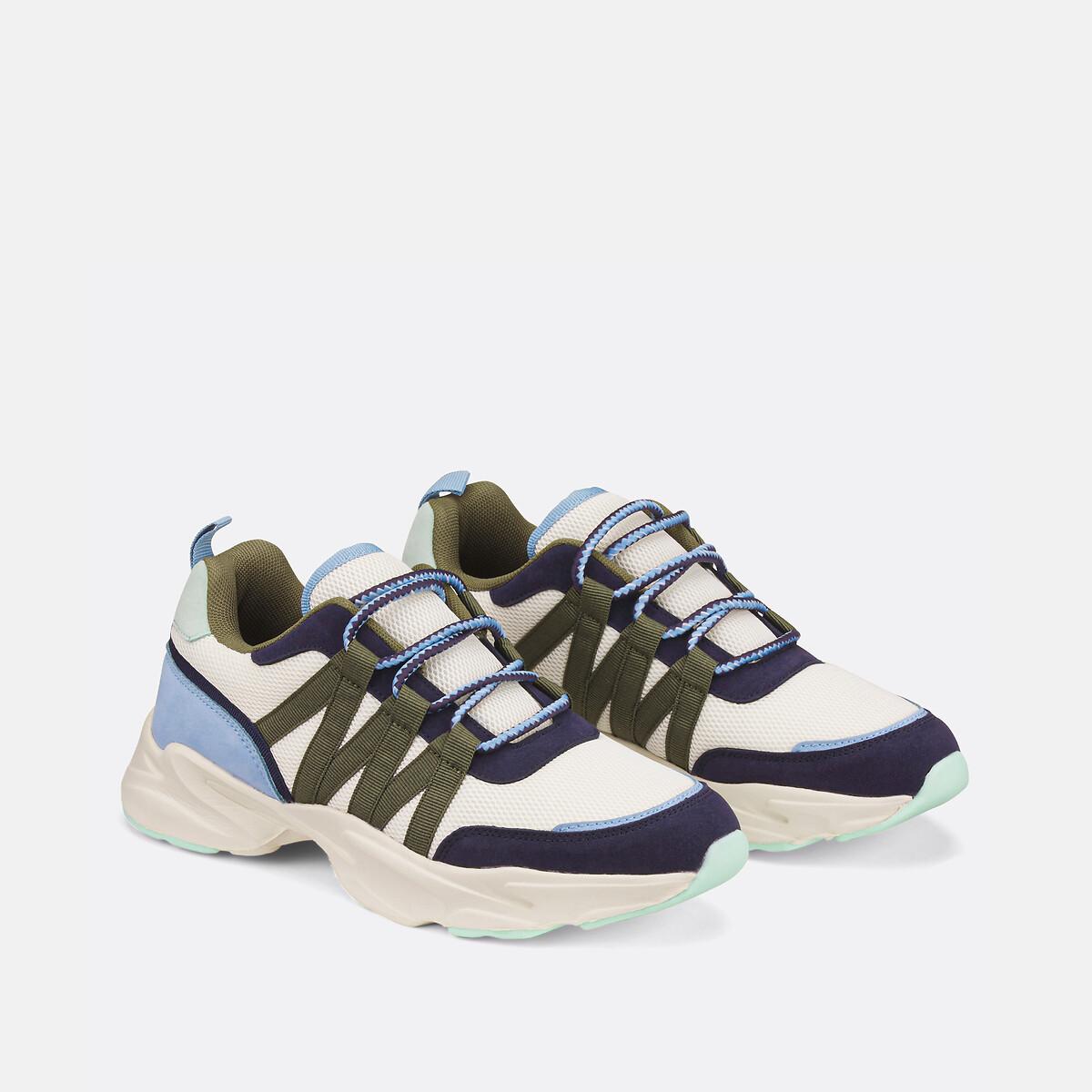 La Redoute Collections Mehrfarbige Sneakers mit dicker Sohle